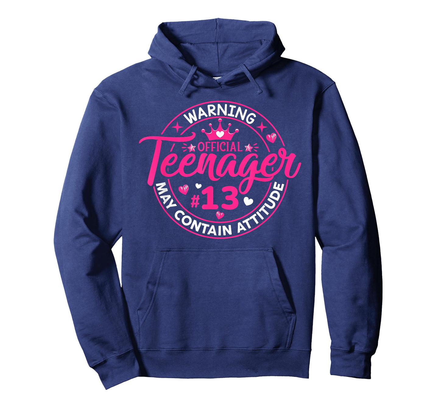 Official Teenager May Containing Attitude 13th Birthday Girl T-Shirt