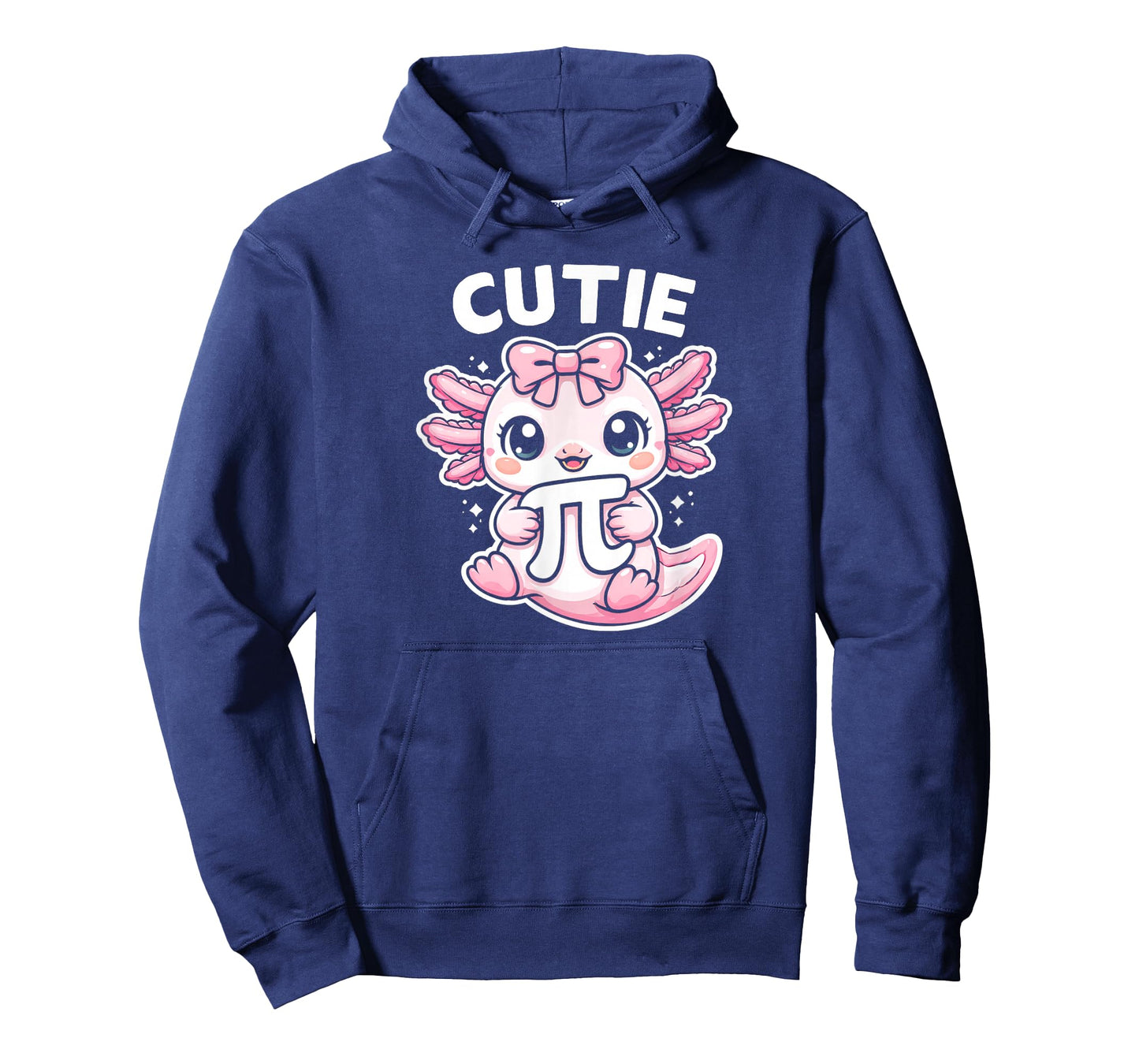 Funny Cute Axolotl Pi Symbol Math Teacher Cutie Pi T-Shirt