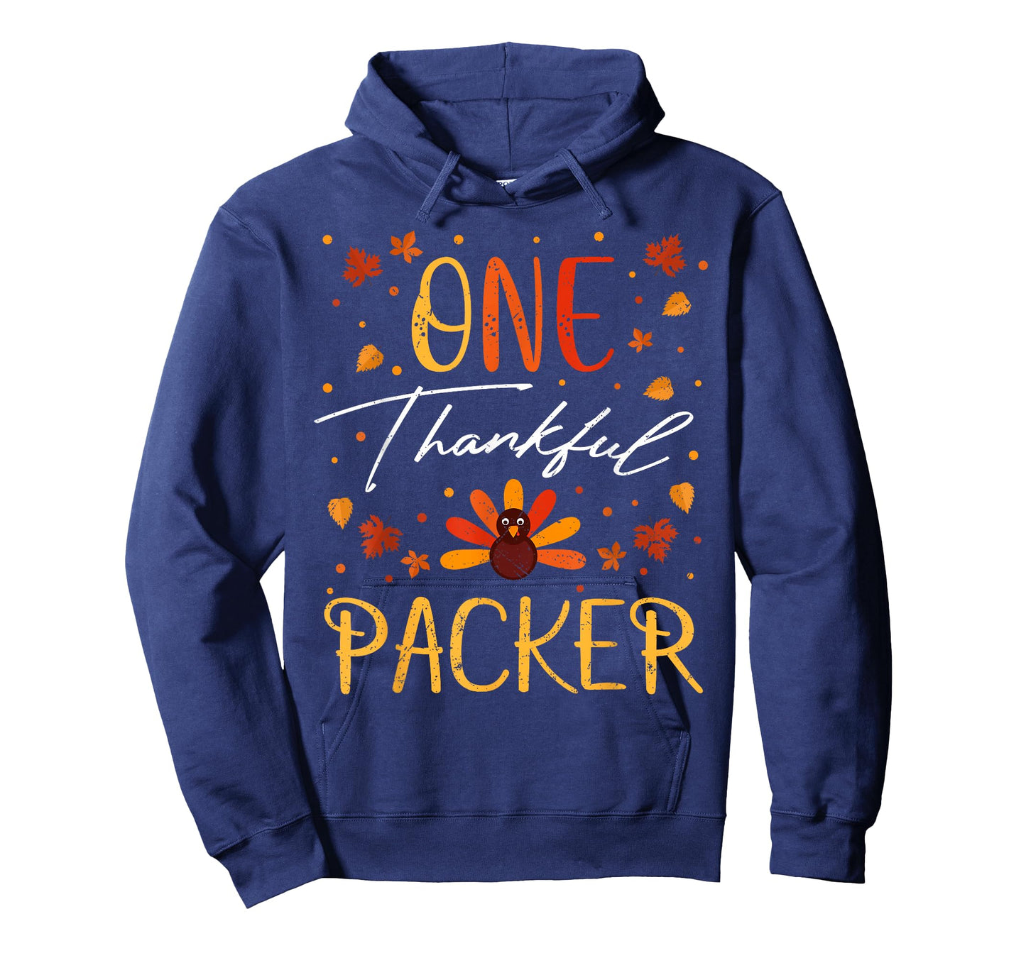 One Thankful Packer Thanksgiving Fall Vintage T-Shirt