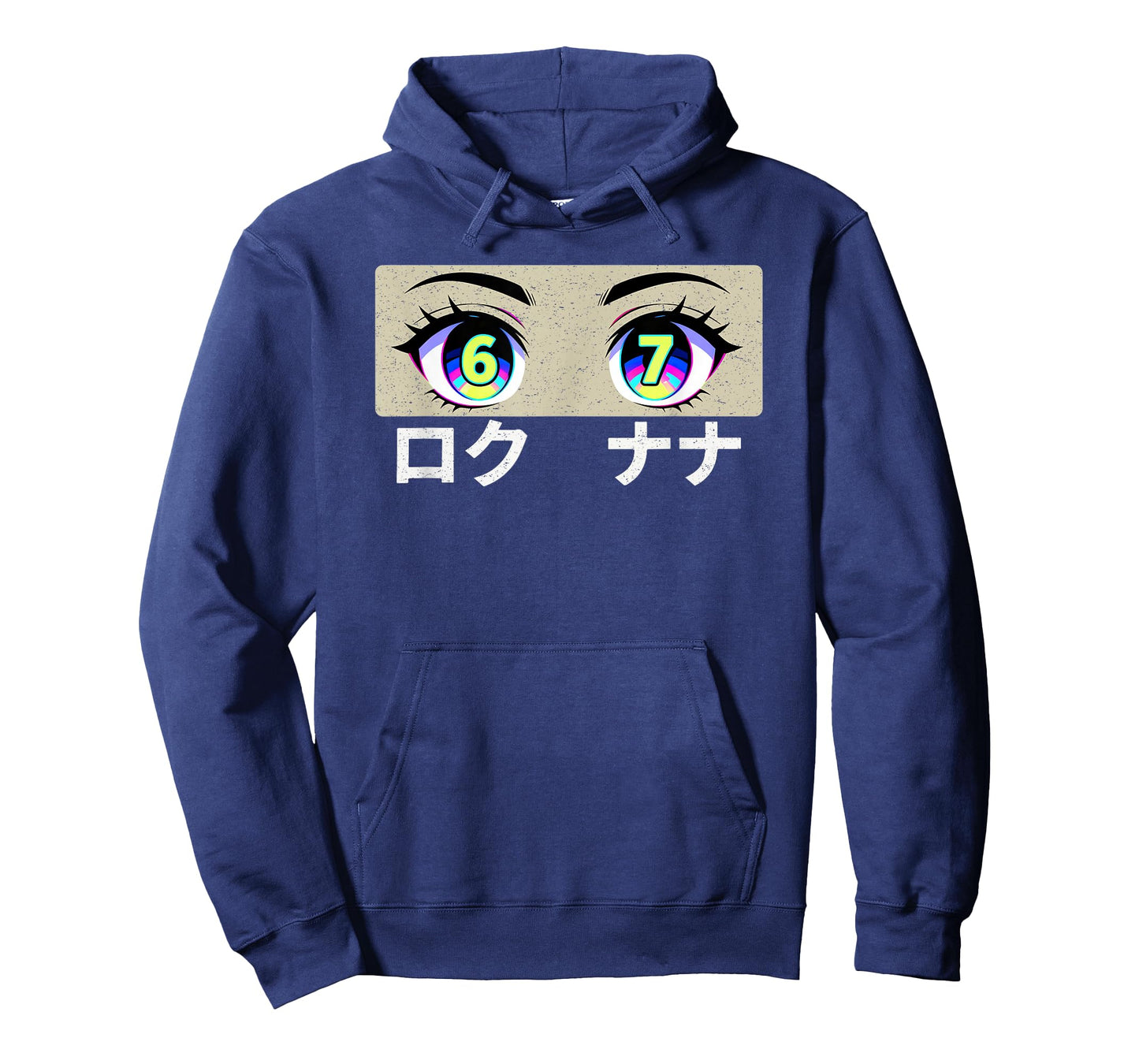 Fun Six Seven Meme 6 and 7 in Japanese Anime Eyes T-Shirt