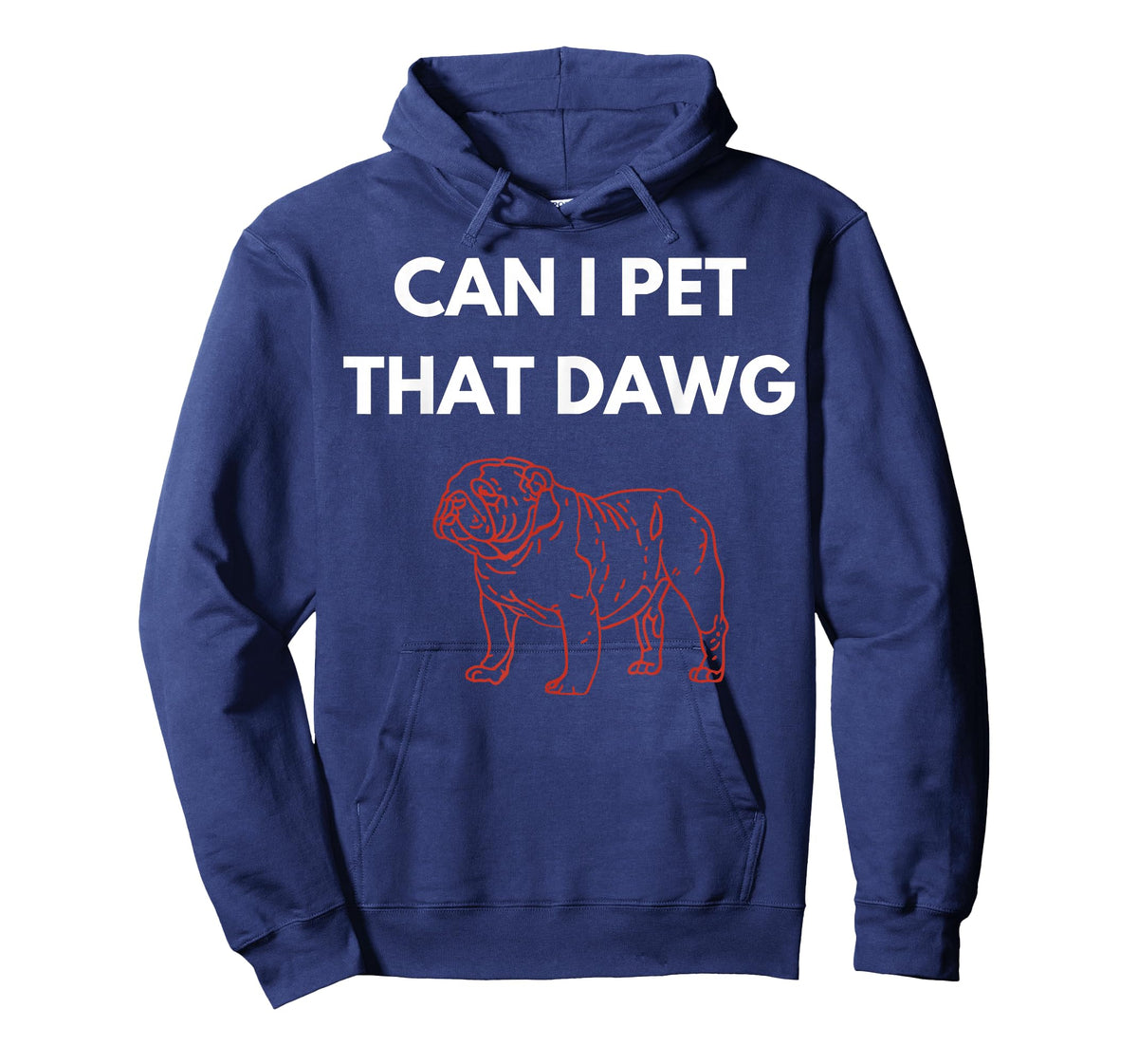 Retro Bulldog Funny Can I Pet That Dawg for Men Women Kids T-Shirt