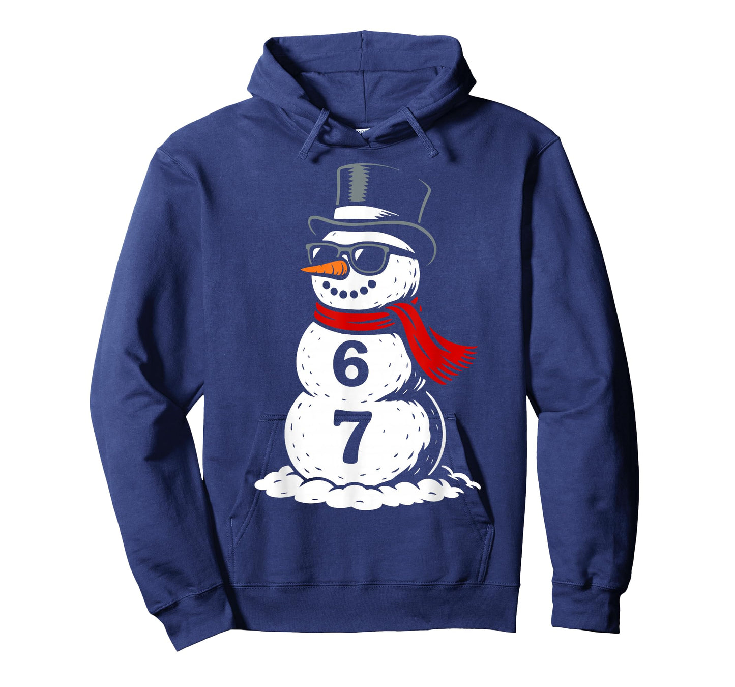 Six Seven Snowman Cool Christmas 6 7 Holiday Rizz Kids Fun T-Shirt