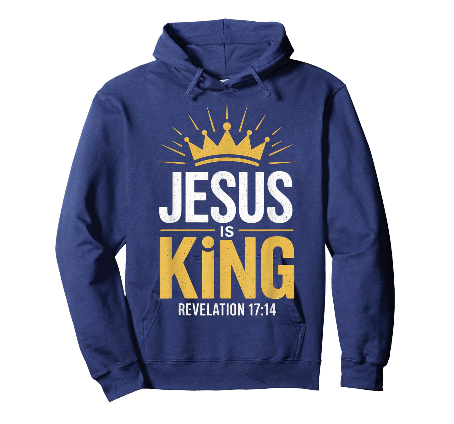 Jesus is King Revelation 17:14 - Christian Religious Bible T-Shirt