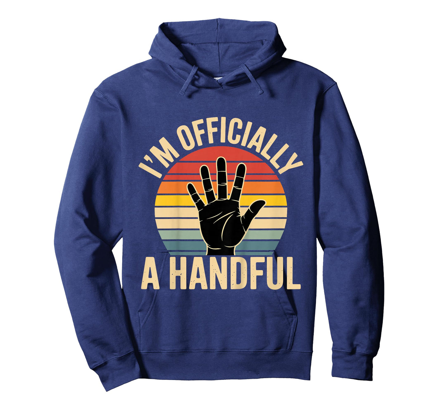Funny I'm Officially A Handful Five 5th Birthday T-Shirt