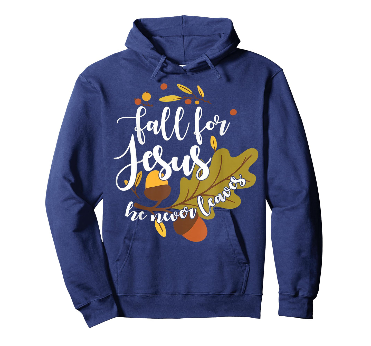 Fall for Jesus He Never Leaves Autumn Fall Christian Women T-Shirt