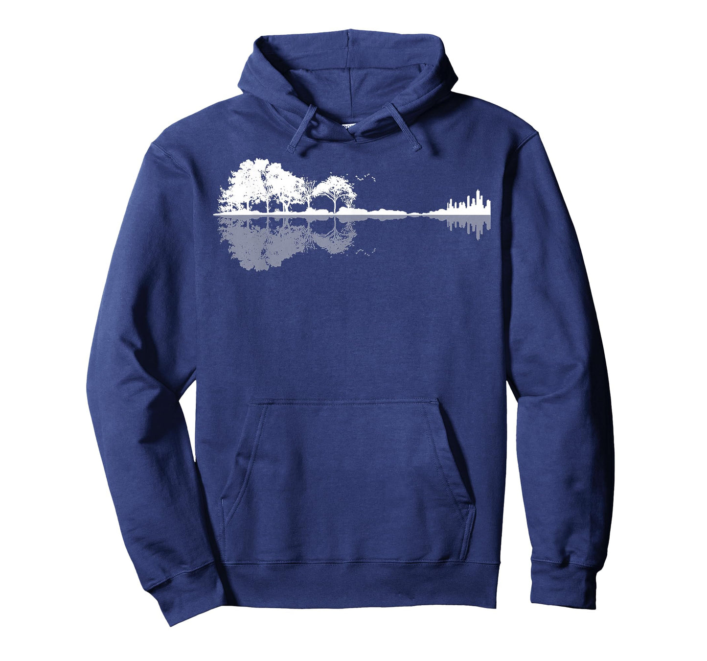 Retro Forest Funny Nature Guitar Classic Music T-Shirt