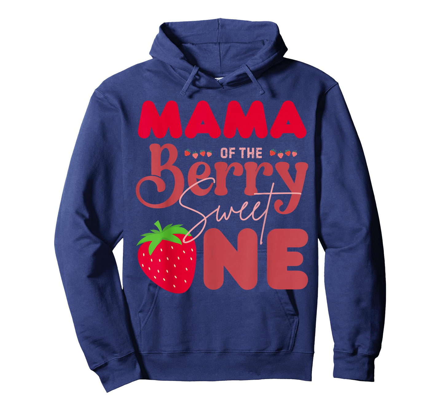 Mama of The Berry Sweet One 1st Birthday Strawberry Mom T-Shirt