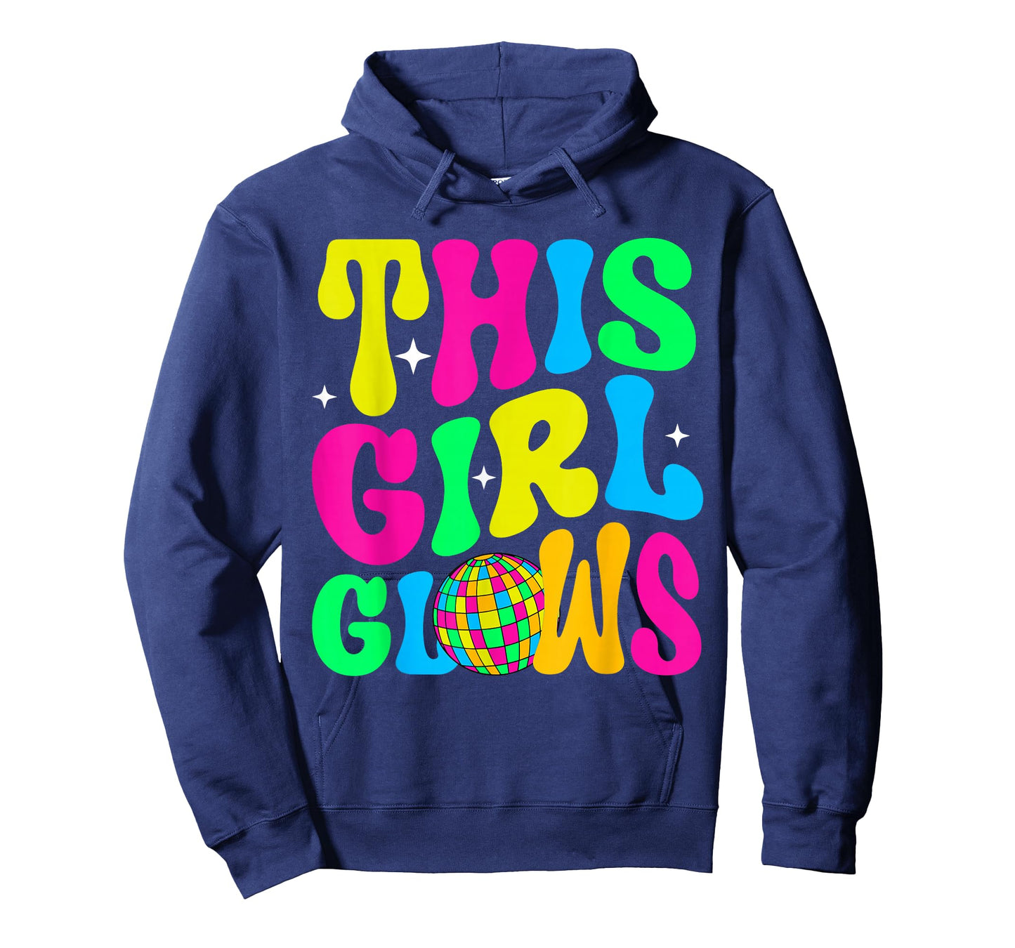 Women Girls This Girl Glows Groovy T-Shirt