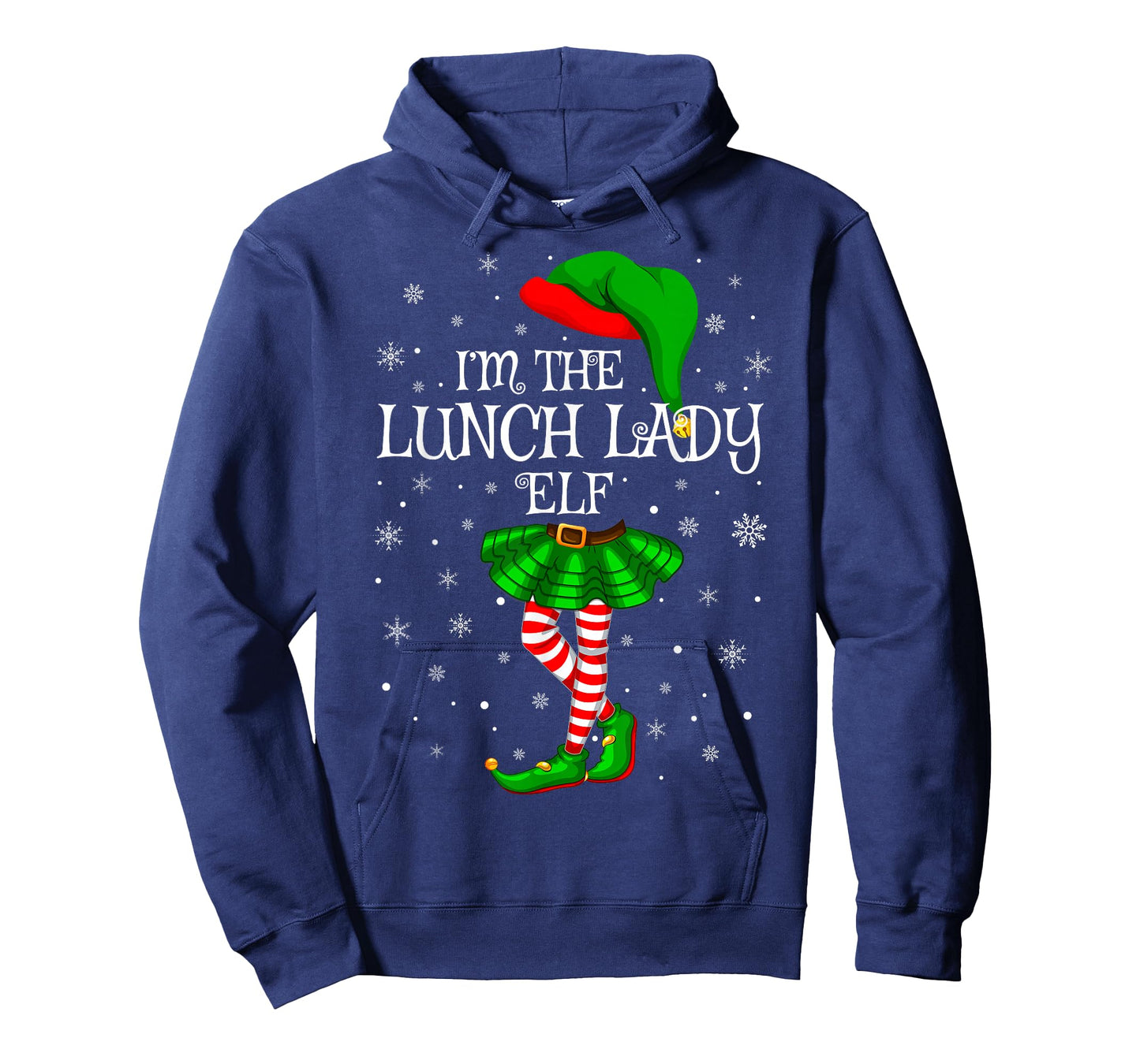 Lunch Lady Elf Christmas Family Group Women Girls Xmas T-Shirt