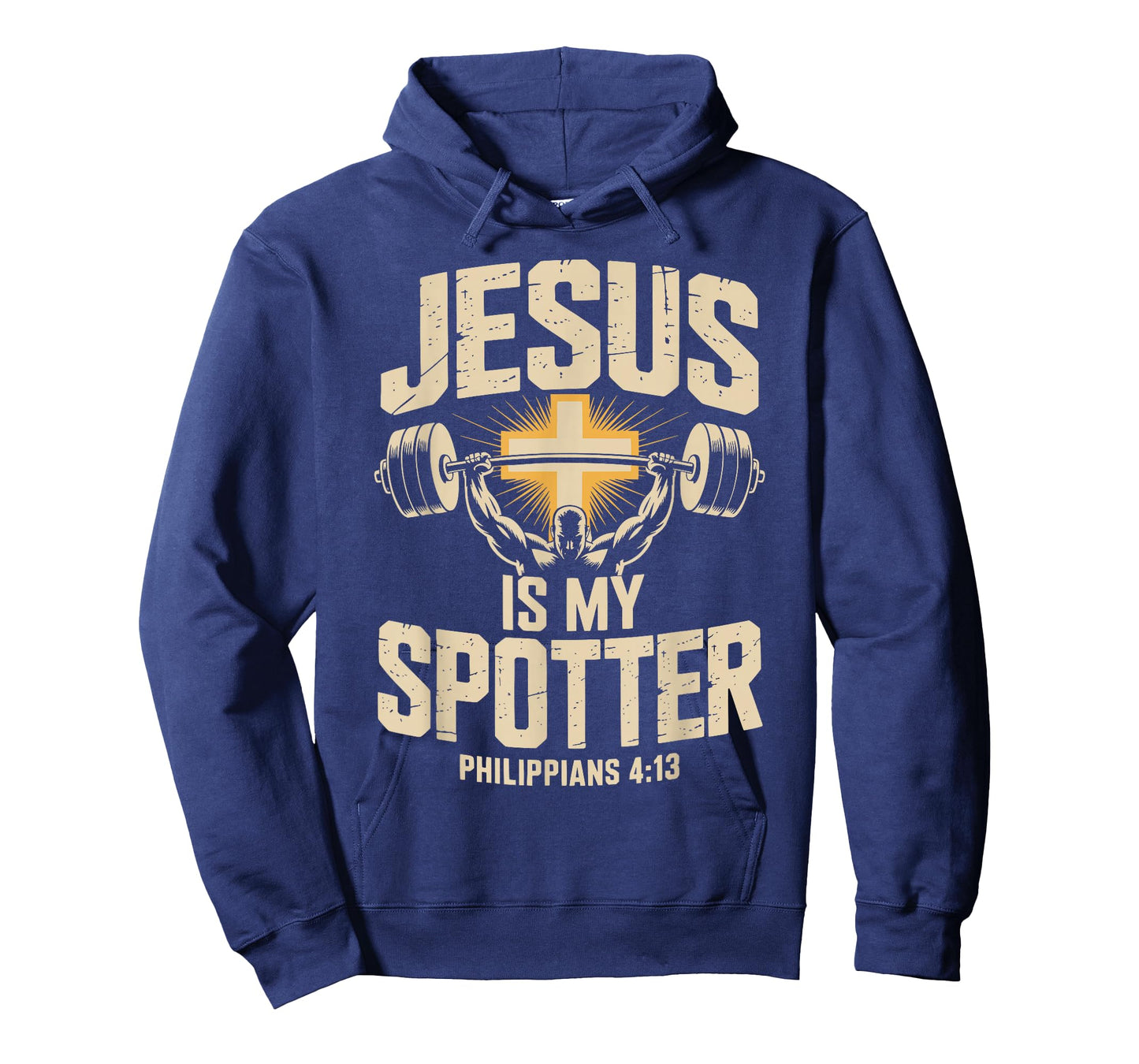 Jesus is My Spotter Christian Powerlifting Weightlifting Gym T-Shirt