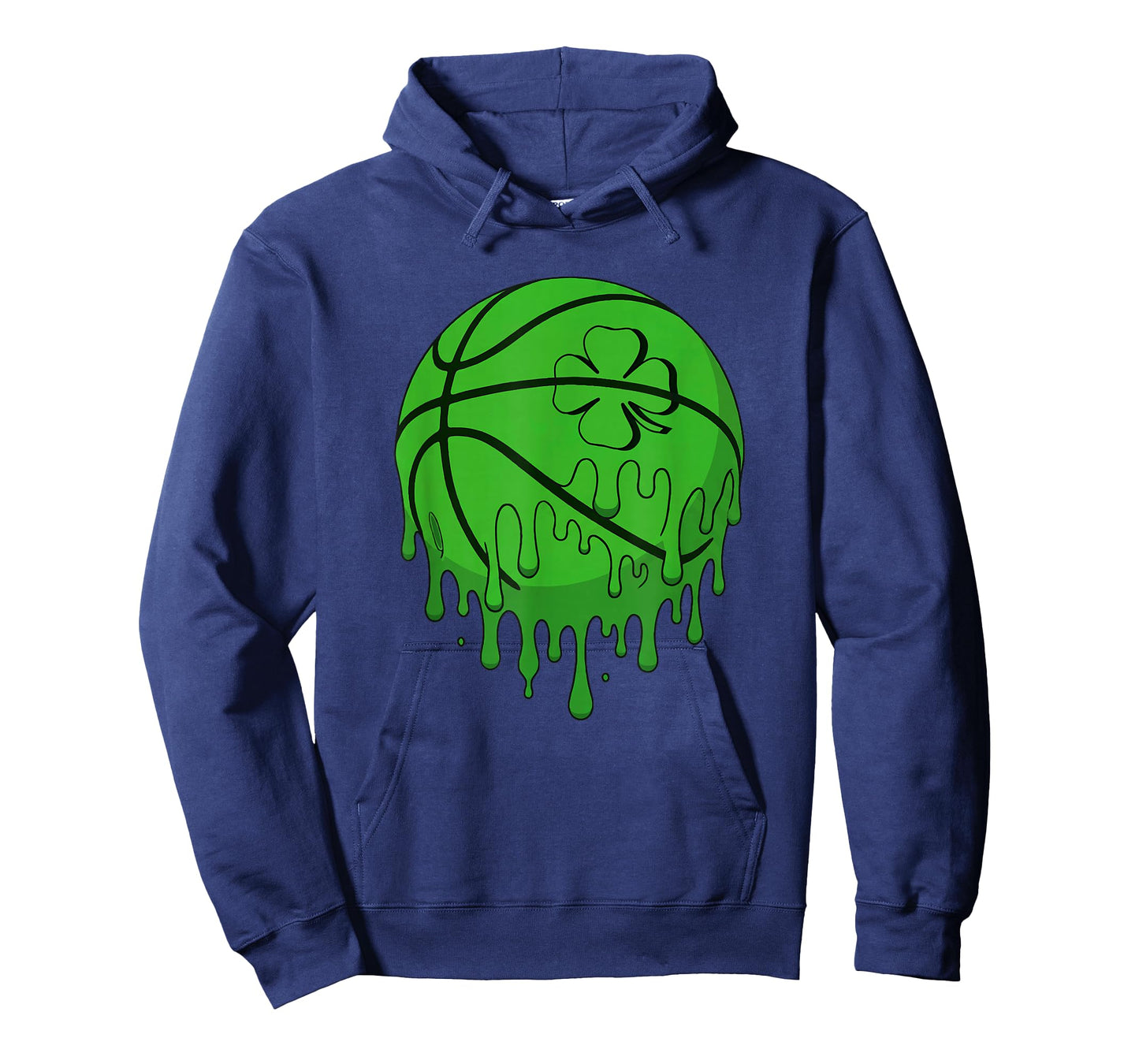 St Patricks Day Shamrock Lucky Drip Basketball Irish Boys T-Shirt