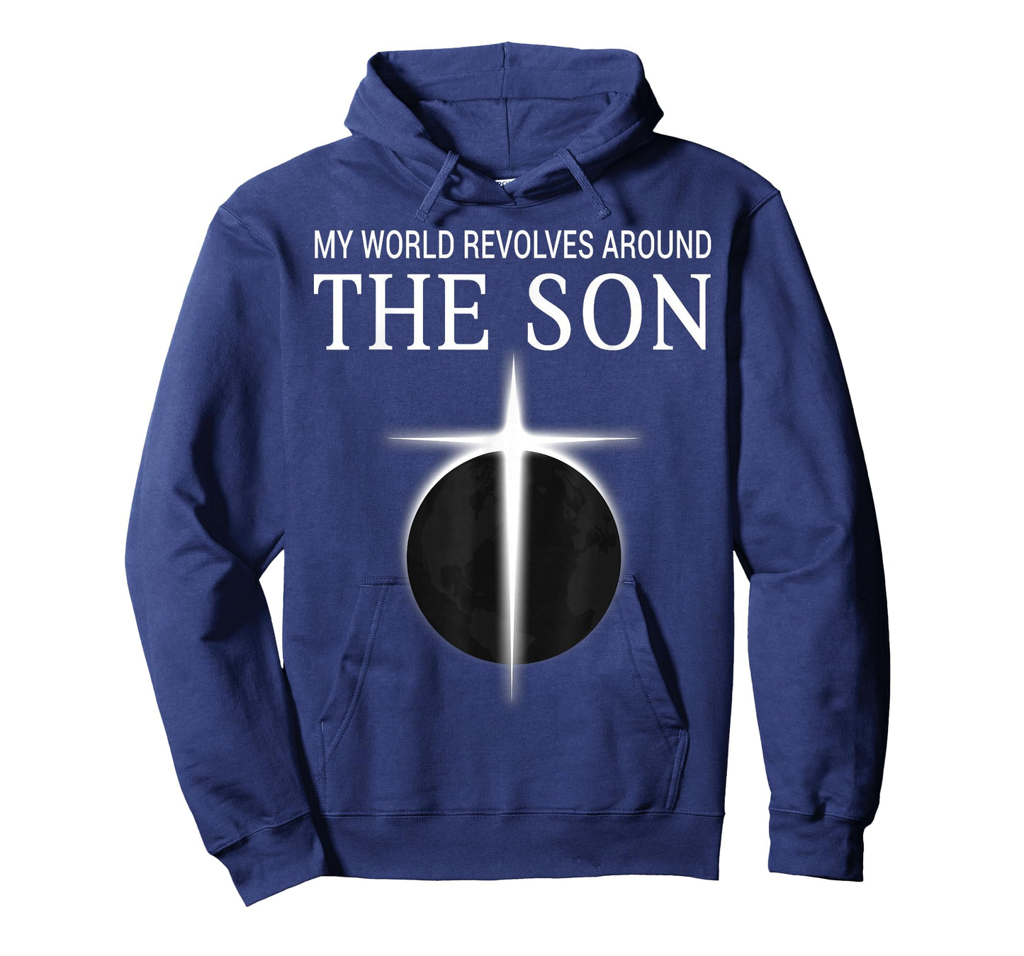 World Revolves Around Son Christian Faith Cross Light T-Shirt