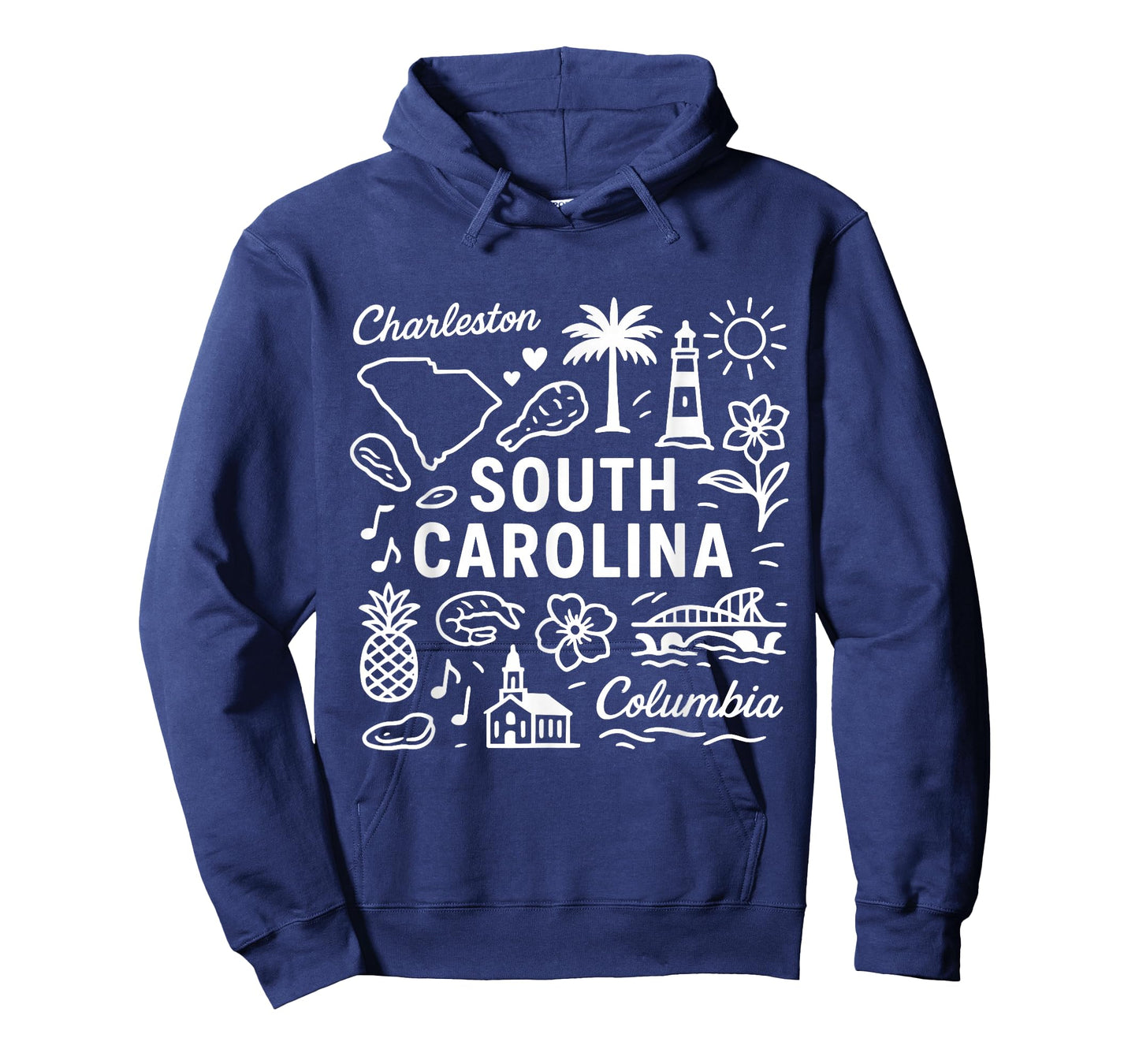 South Carolina USA State Symbols Vintage Souvenir Cute T-Shirt