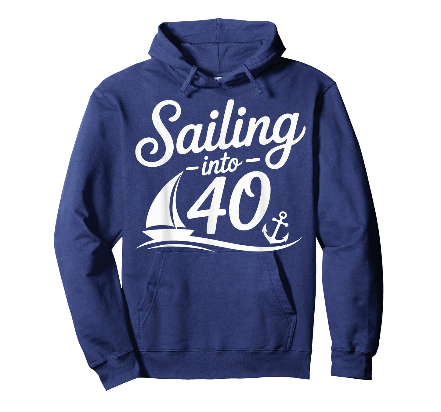 Sailing Into 40 Nautical Birthday Cruise 40th Years hbd T-Shirt