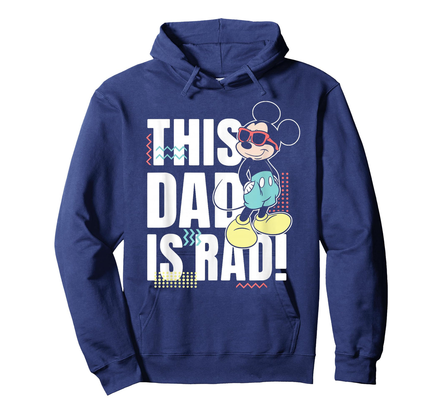 Disney Mickey and Friends This Dad is Rad 90s Vibes Poster T-Shirt