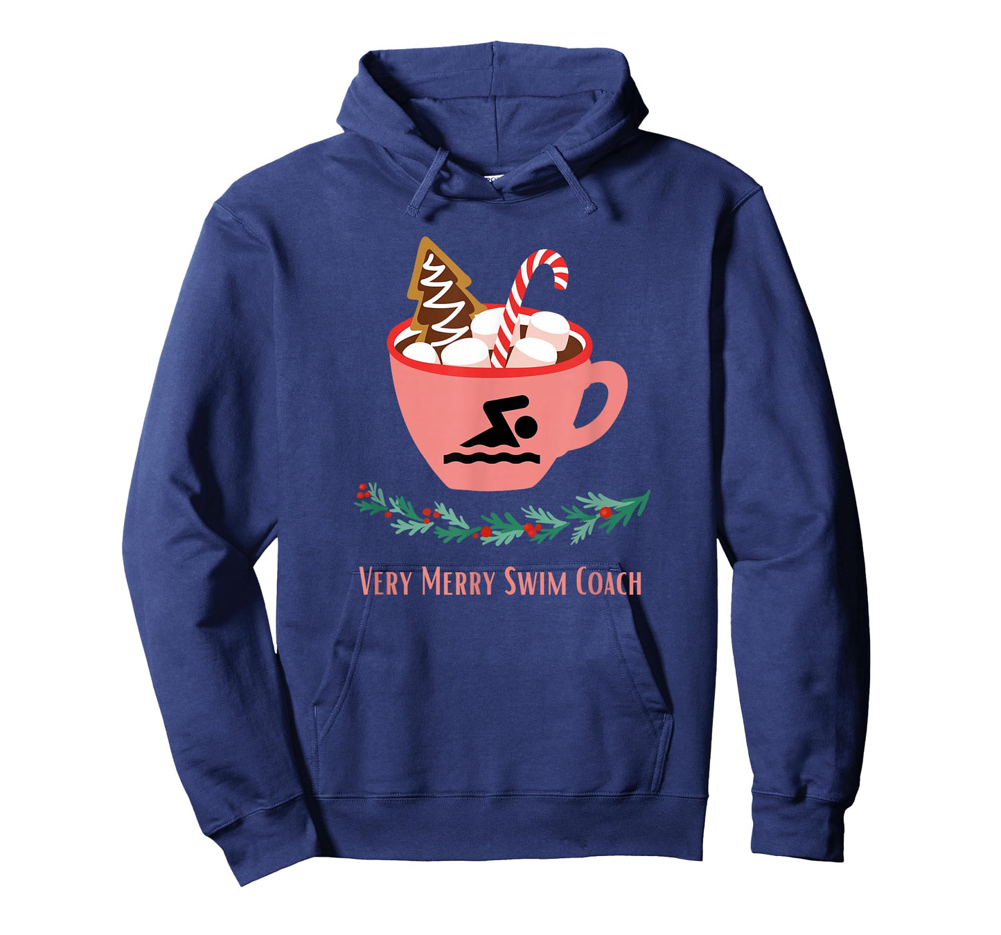 Swim Coach Christmas Xmas Holidays Sports Retro Trendy T-Shirt