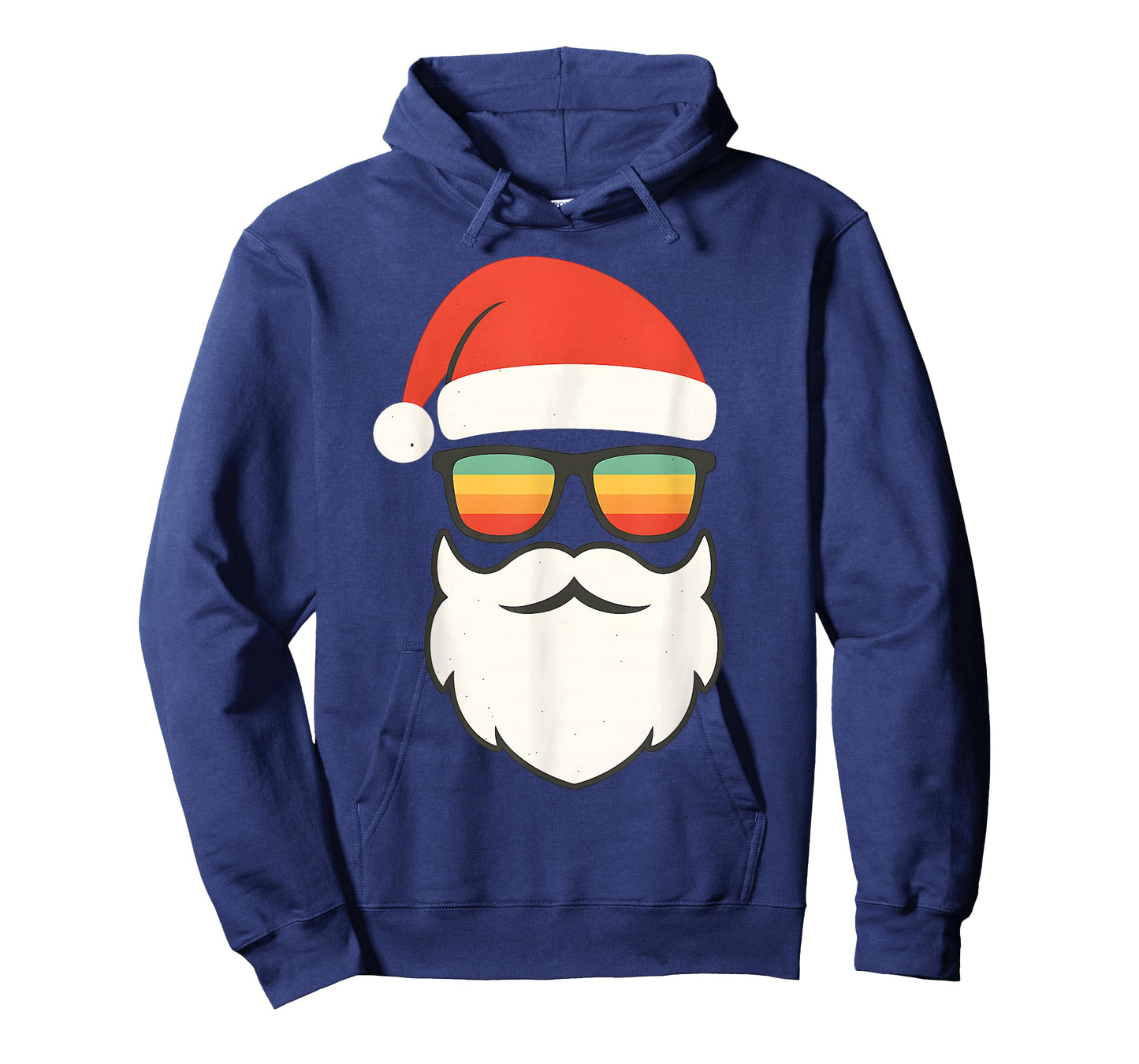 Fun Santa Face with Sunglasses Funny Christmas for Men Boys T-Shirt