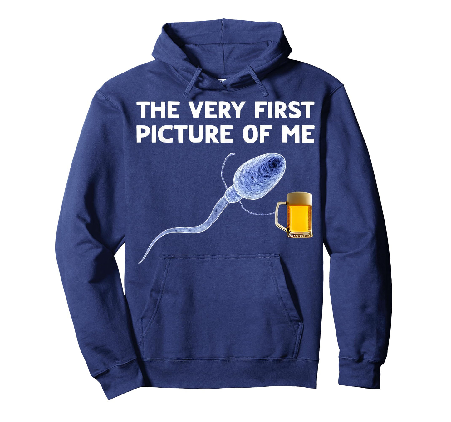 The Very First Picture of Me Funny Sperm Holding Beer Drink T-Shirt