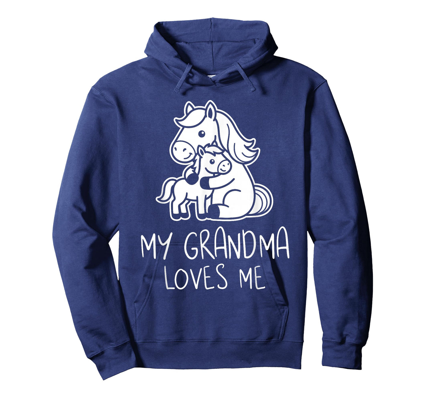 Cute Baby & Grandma My Grandmom Loves Me Horse T-Shirt