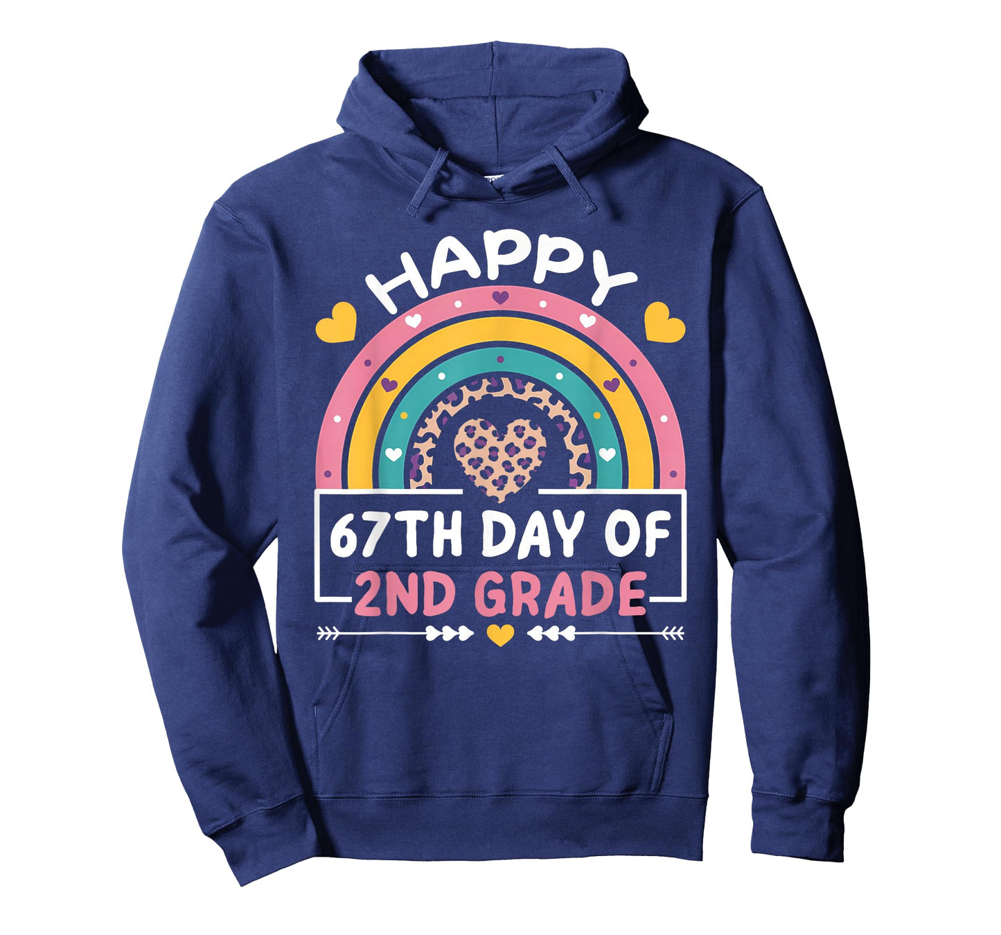 67 Days of School Happy 67th Day of 2nd Grade Teacher T-Shirt