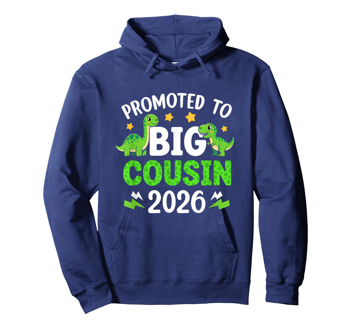Promoted to Big Cousin 2026 T-Rex Dinosaur Boys T-Shirt