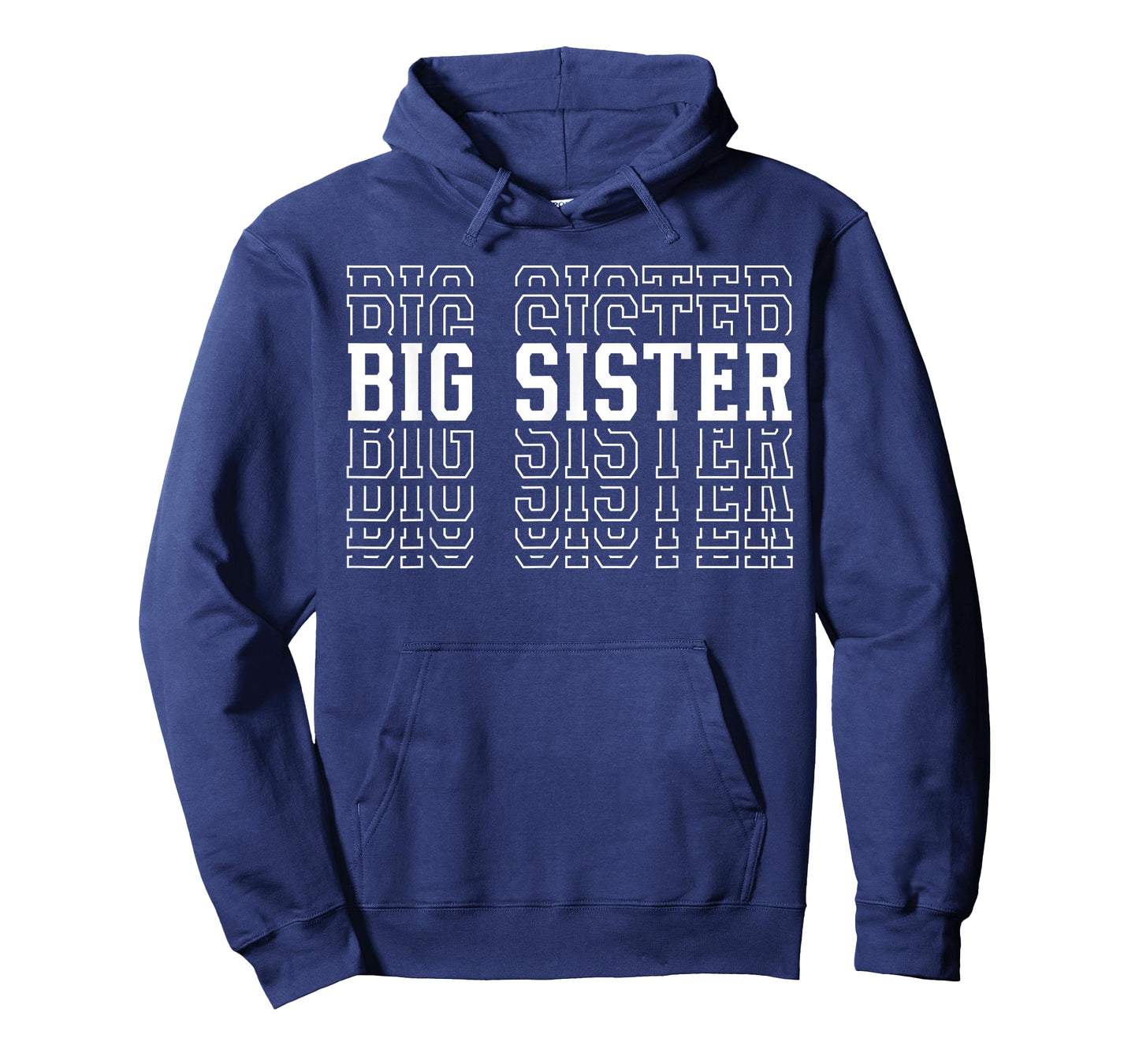 Big Sister Funny Layered Text Siblings Older Sister T-Shirt