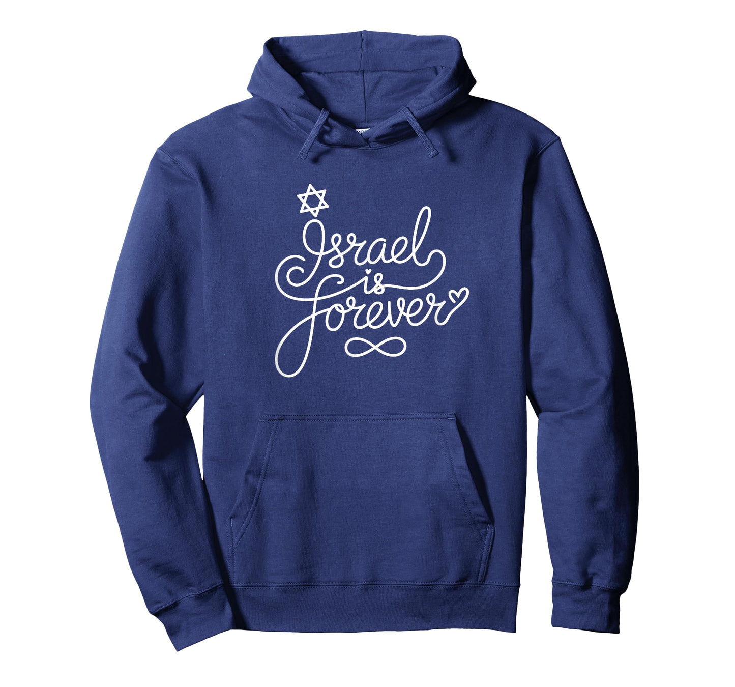 Israel is Forever - Israeli Patriotic Heart Line Art T-Shirt