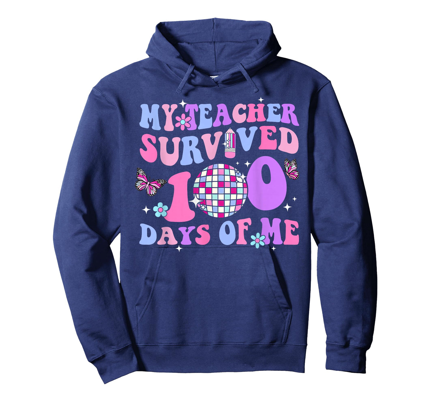 Funny School My Teachers Survived 100 Days of Me Student Kid T-Shirt