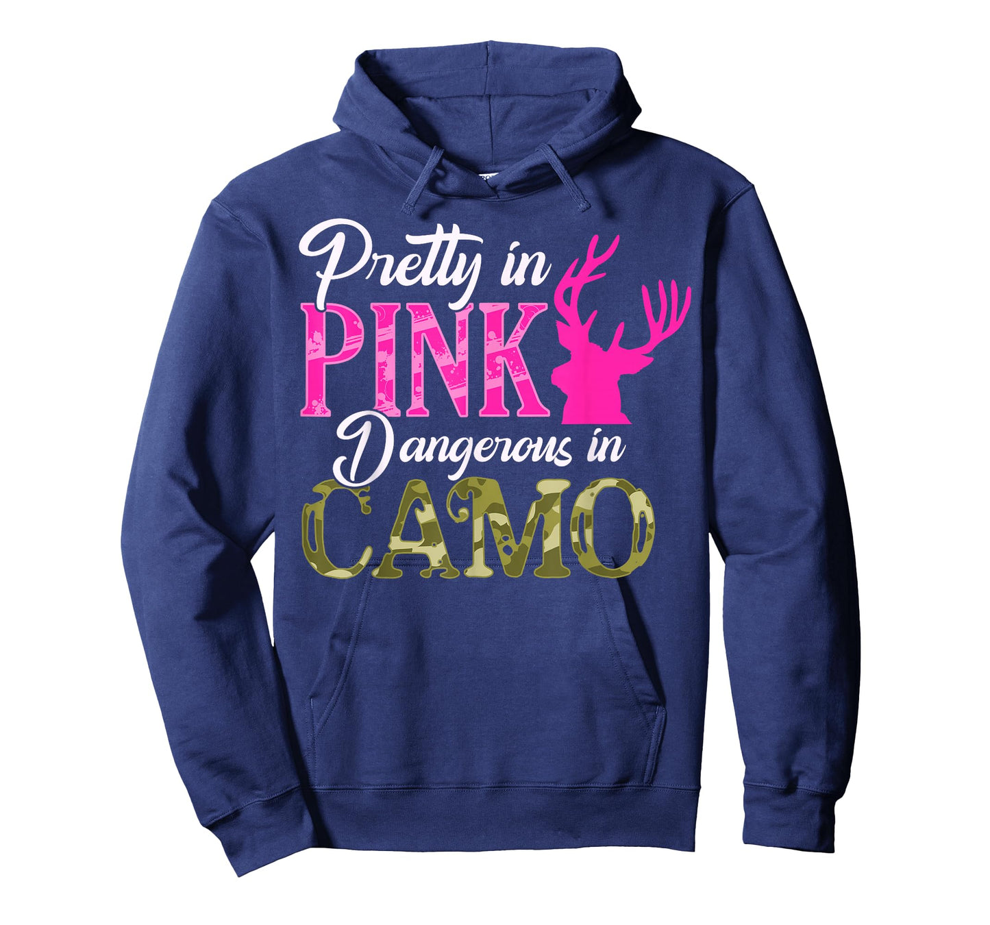 Pretty Pink and Dangerous in Camo Hunter Girl for Women Kids T-Shirt