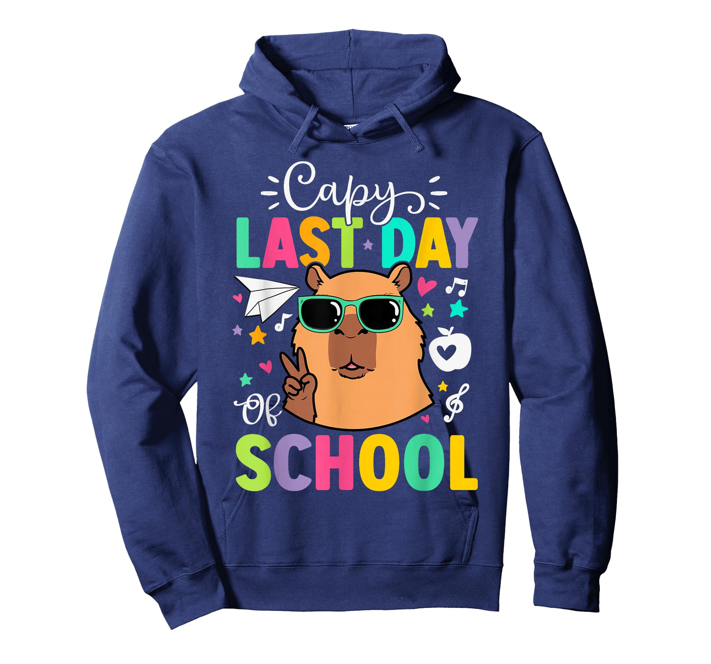 Capy Last Day of School Capybara Graduation Funny Quote T-Shirt