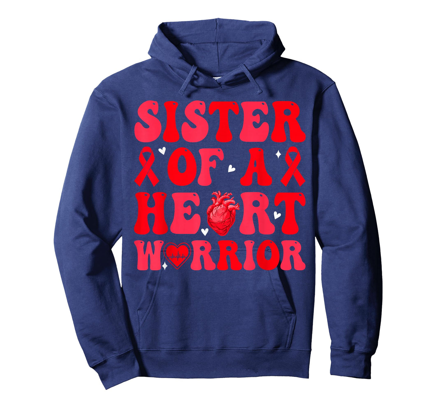 Sister of A Heart Warrior Heart Disease Awareness Mom Mother T-Shirt