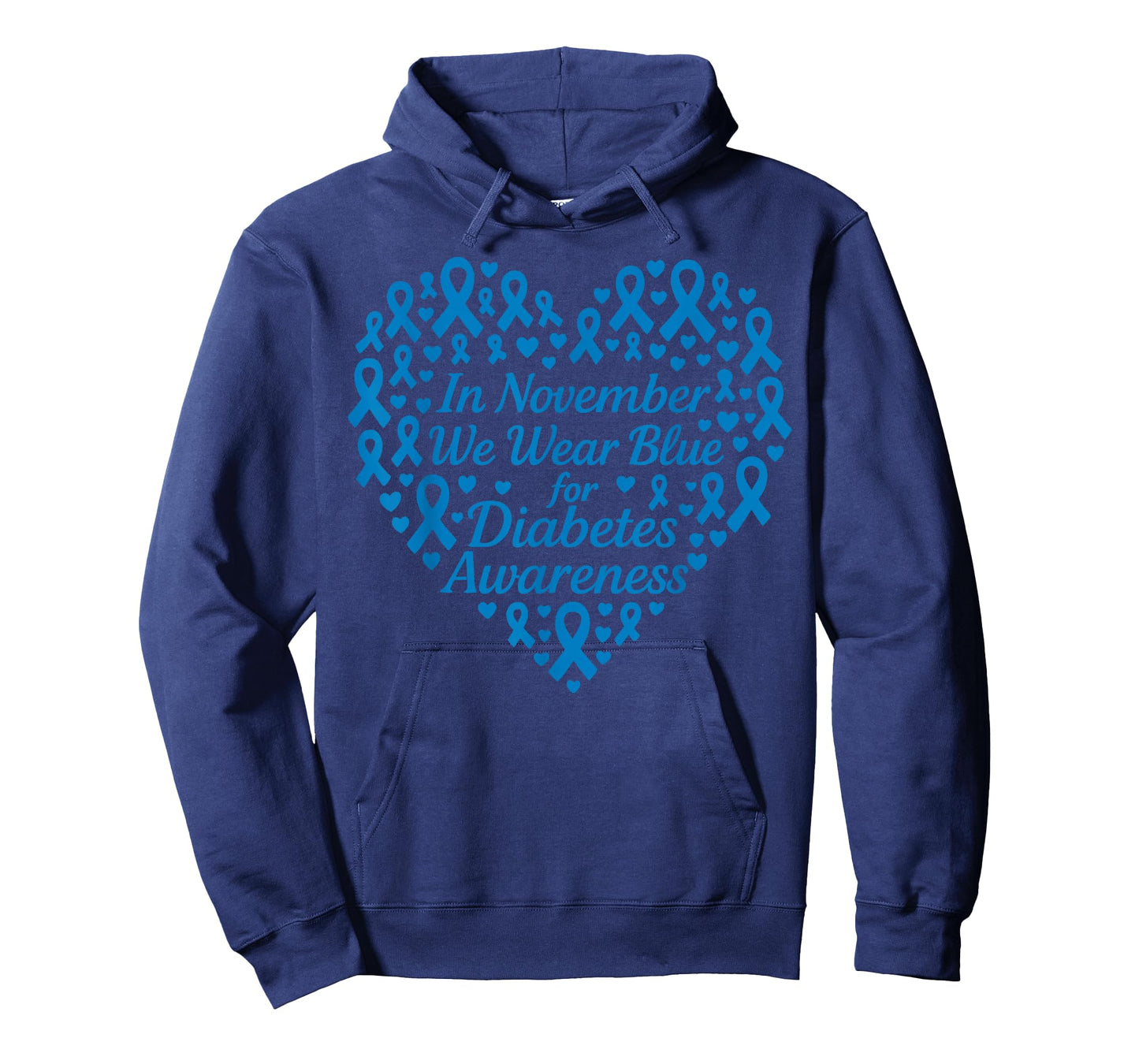 in November We Wear Blue Diabetes Awareness T-Shirt