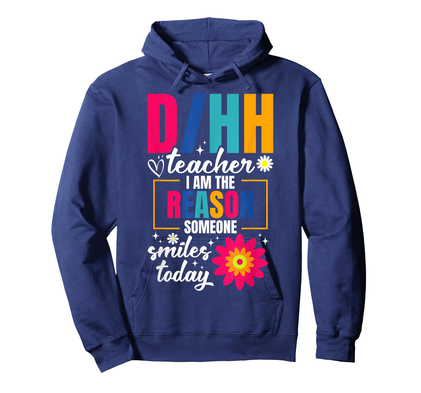 Deaf Hard of Hearing Teacher Smiles ASL D/HH Teacher T-Shirt