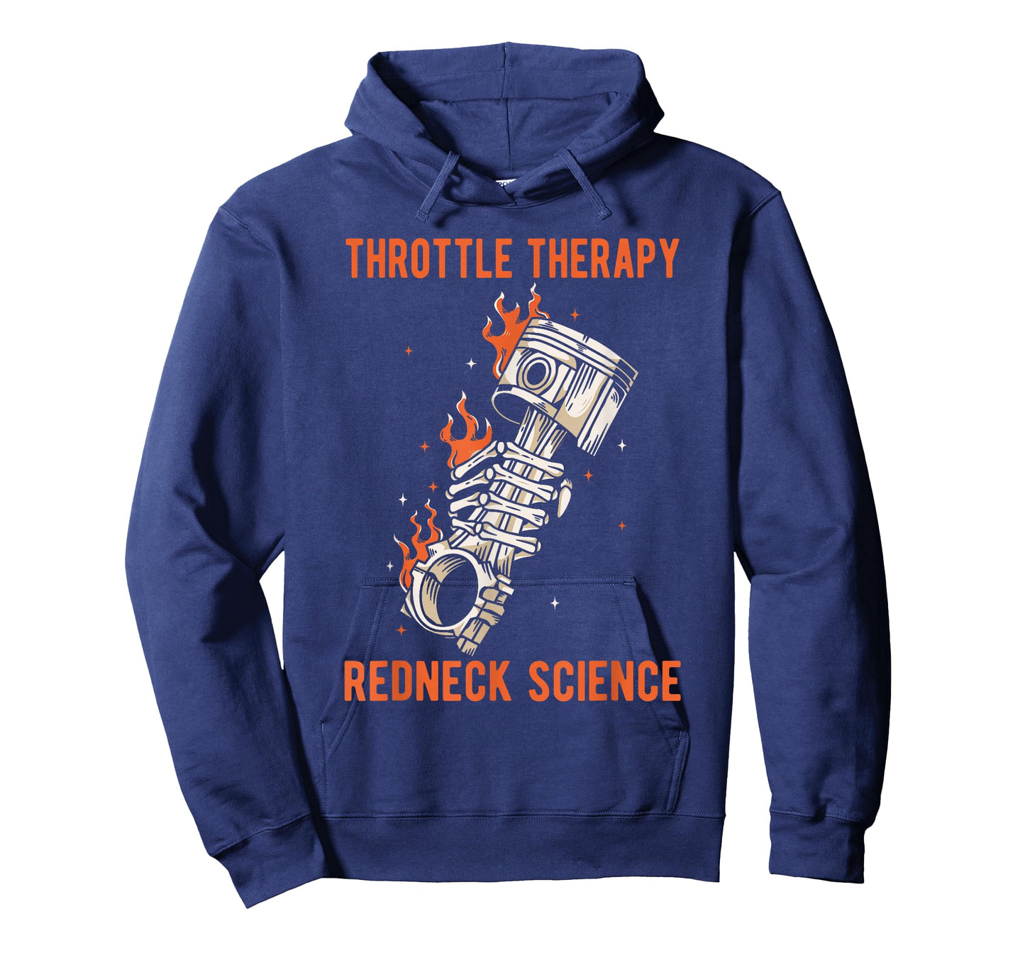 Throttle Garage Therapy Redneck Science Motorcycle Mechanic T-Shirt