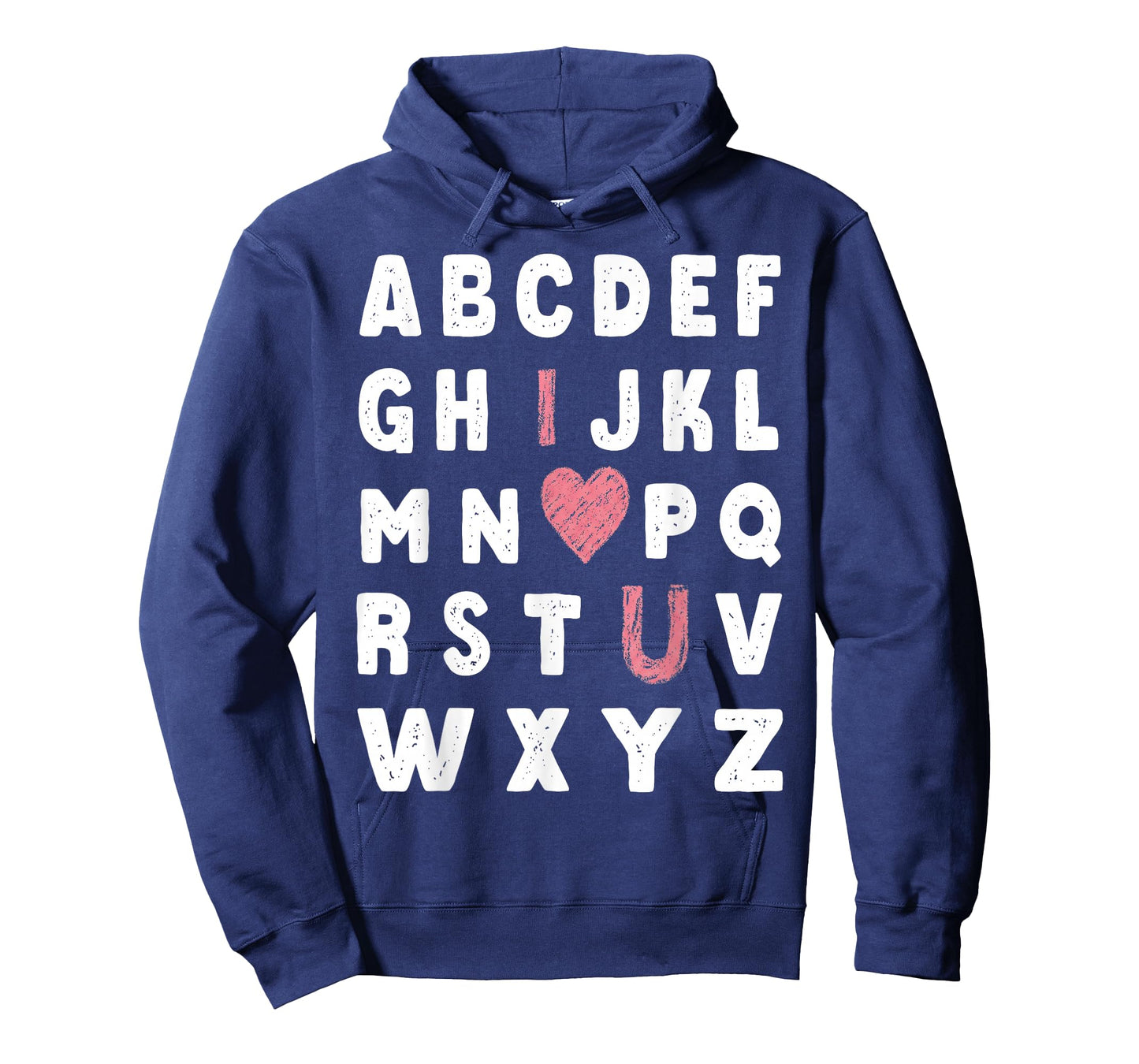 Alphabet ABC I Love You Valentines Day Heart T-Shirt