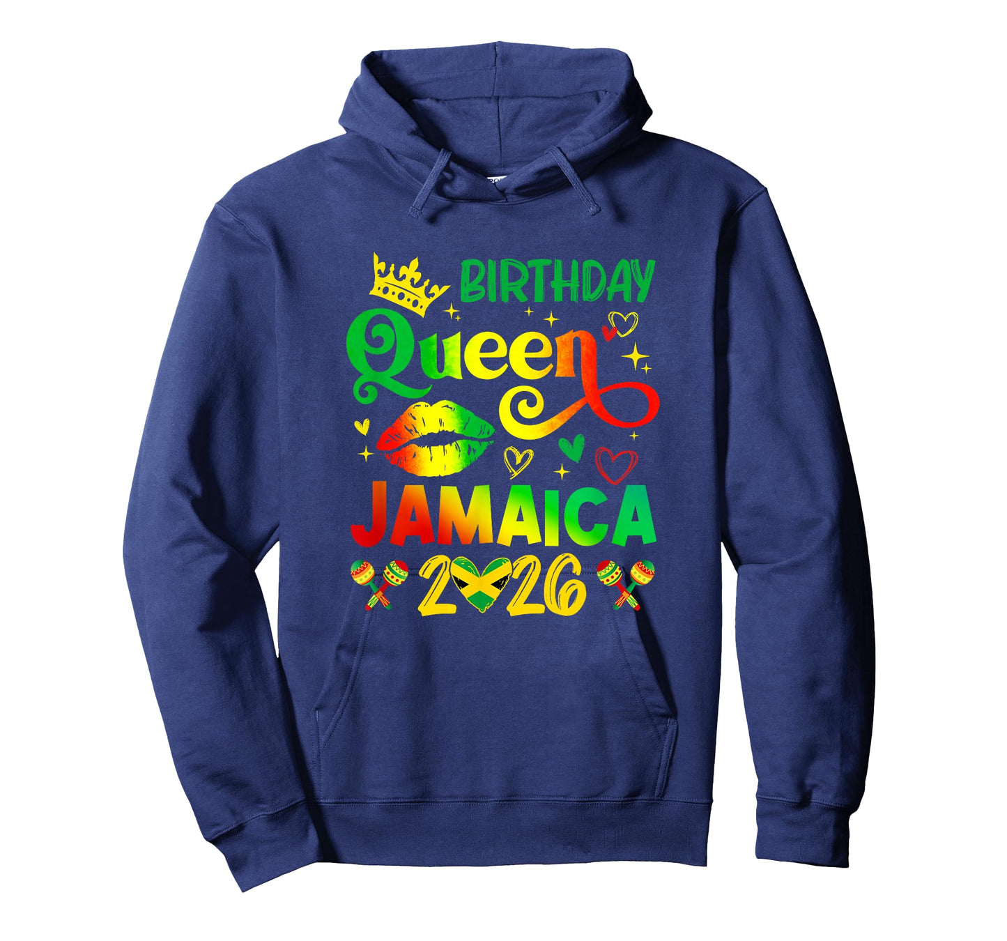 Funny Birthday Queen Jamaica 2026 Birthday Trip Vacation T-Shirt