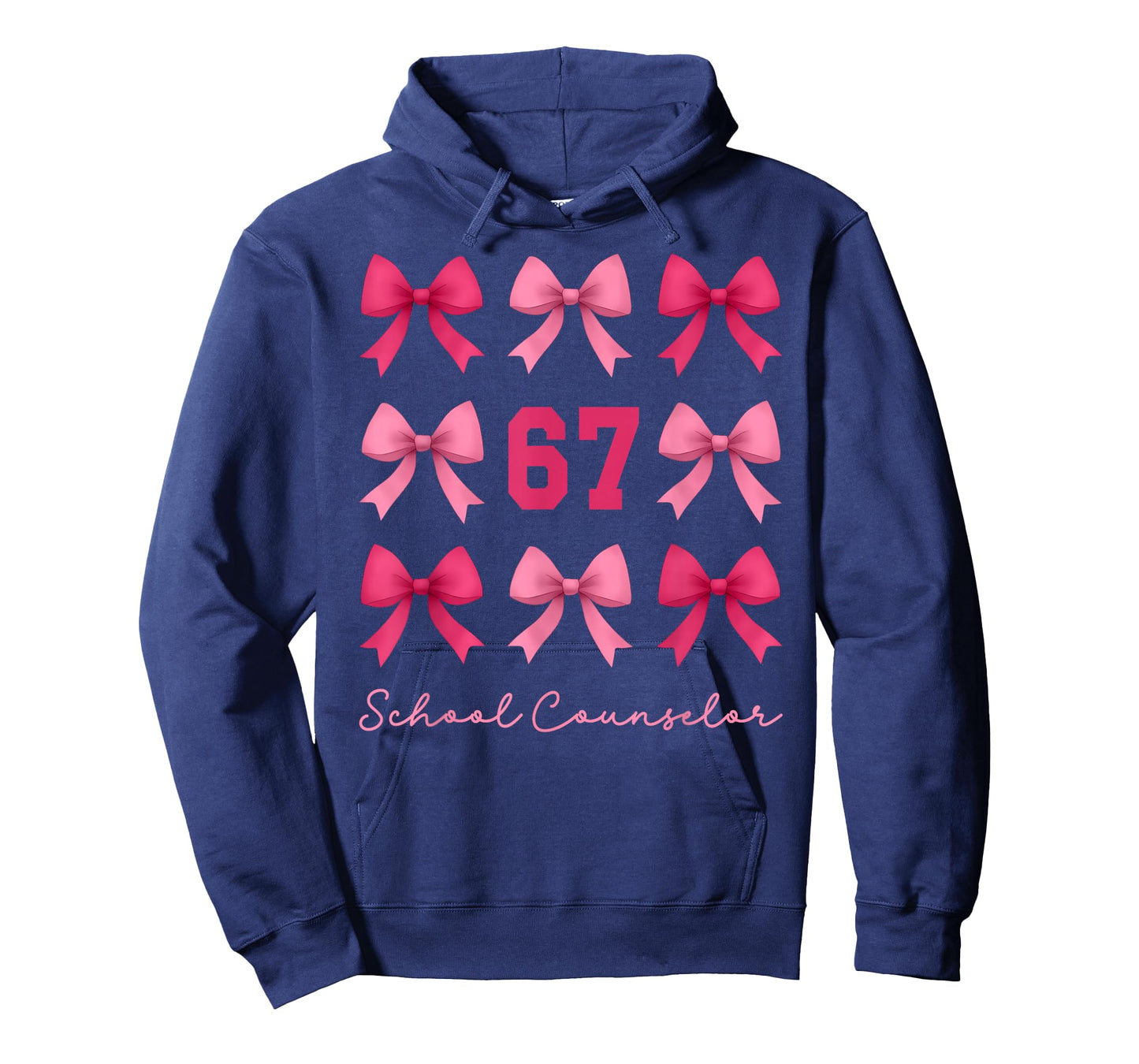 67 School Counselor Meme Coquette Bows Funny Six Seven T-Shirt