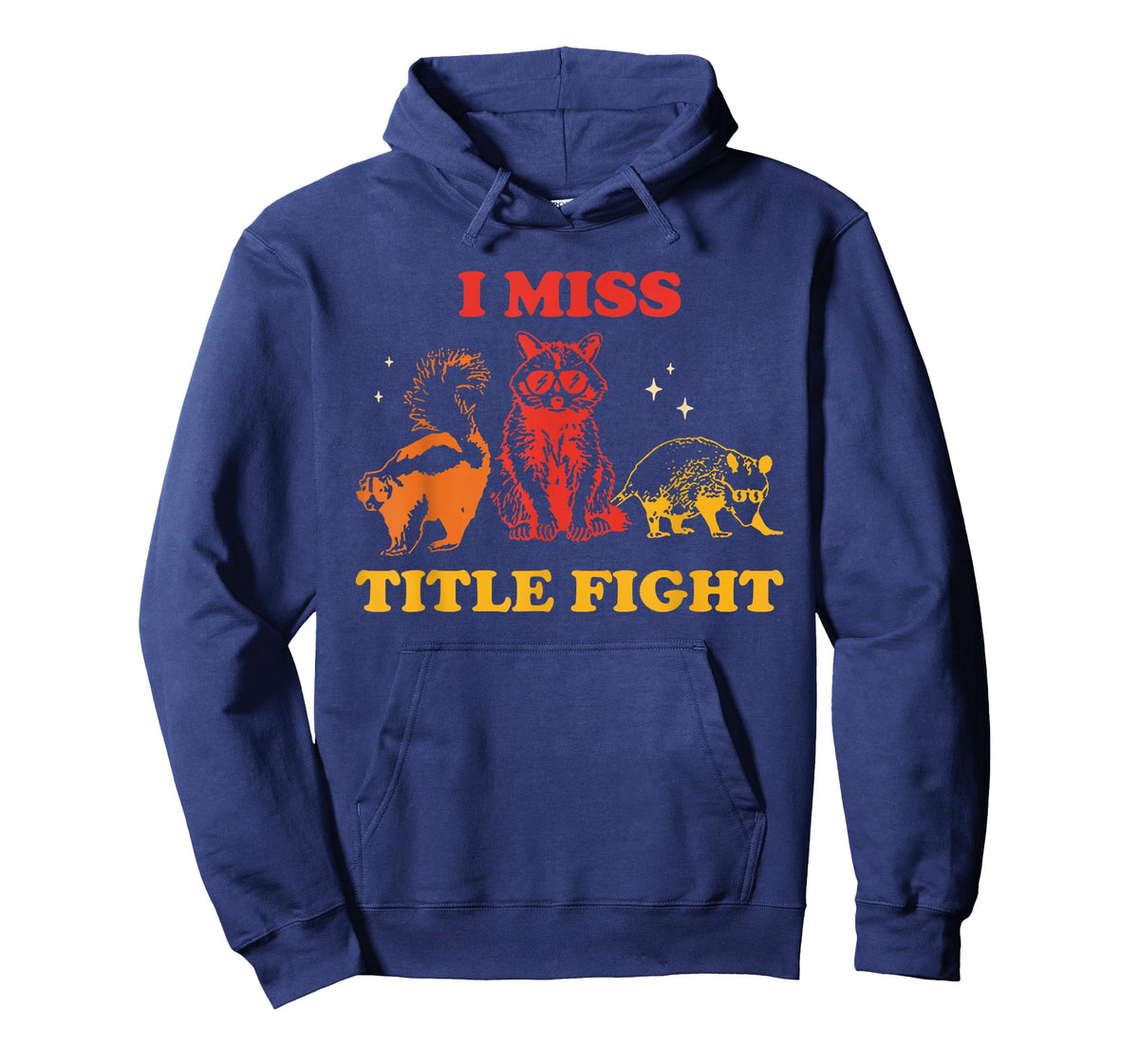 I Miss Title Fight Funny Animals Retro Vintage T-Shirt