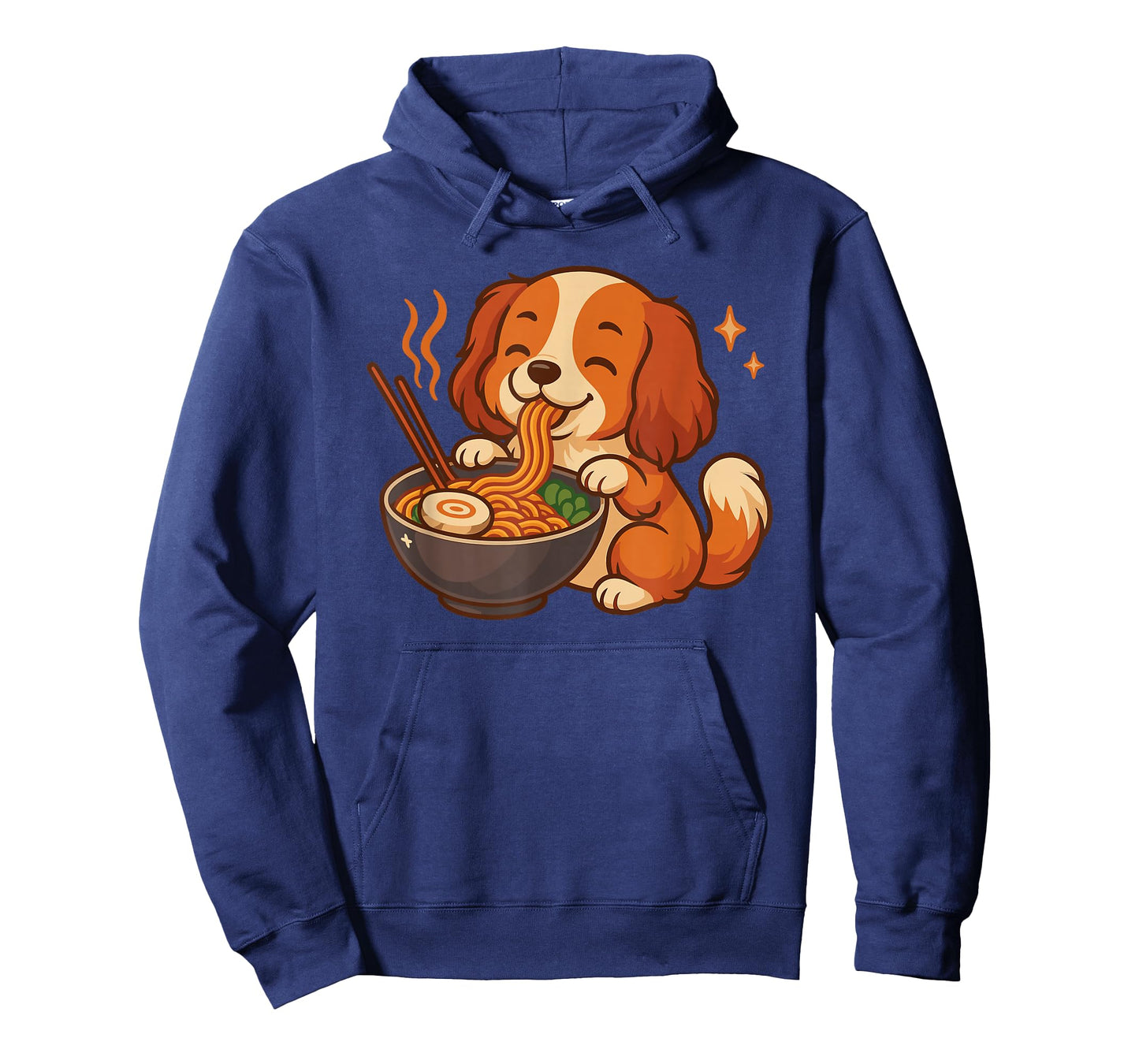 Cavalier Charles King Spaniel with Ramen Noodles Kawaii Dog T-Shirt