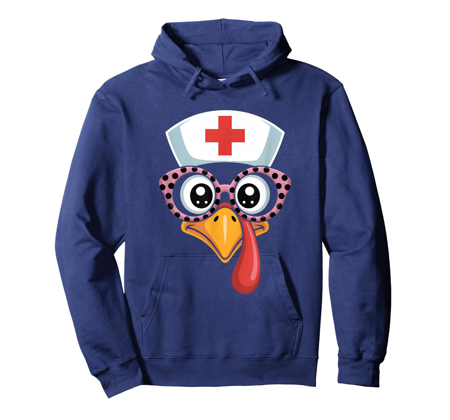 Thanksgiving Scrub Funny Turkey Face Nurse Holiday Nursing T-Shirt