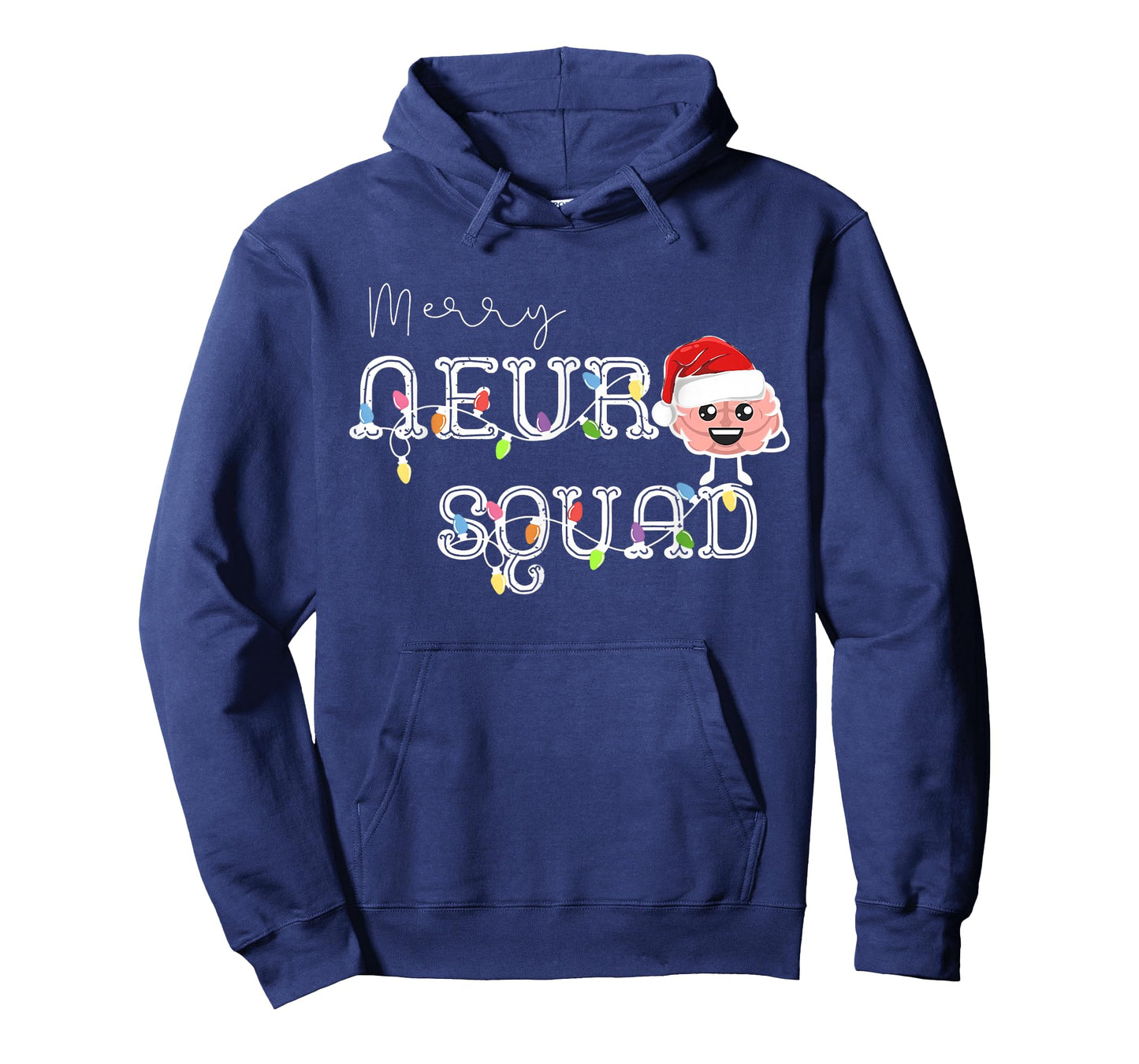 Merry Christmas Neuro Squad Brain Anatomy Neurologist Crew T-Shirt