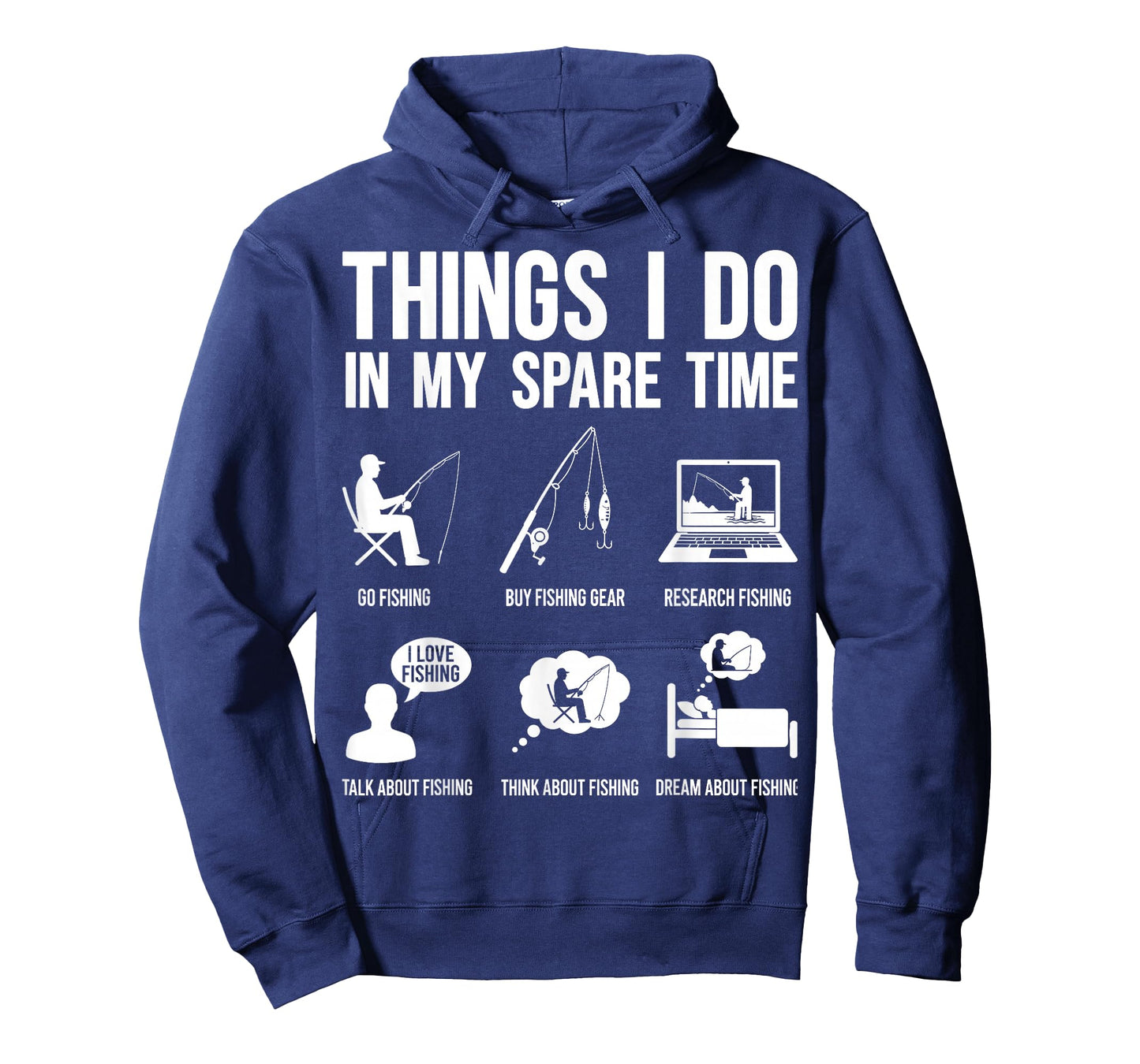 Things I Do in My Spare Time Fishing Fisherman Dad Men Fish T-Shirt
