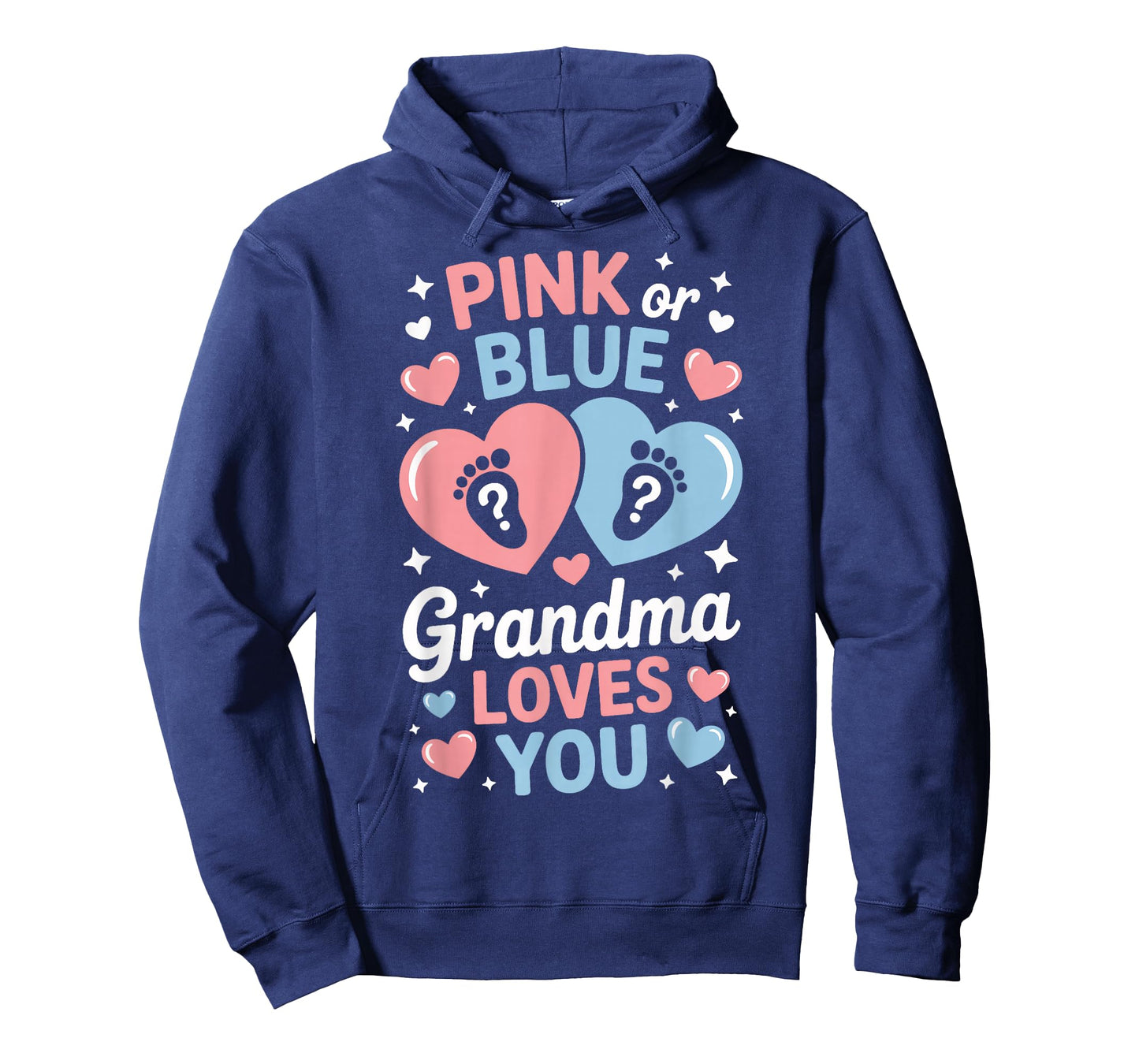 Grandma Loves You Pink Blue Baby Event Reveal T-Shirt