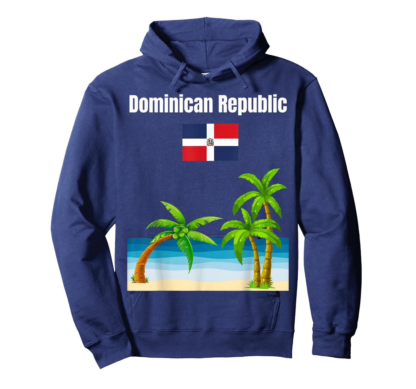Dominican Republic Flag Beach Lover Travel Souvenir T-Shirt