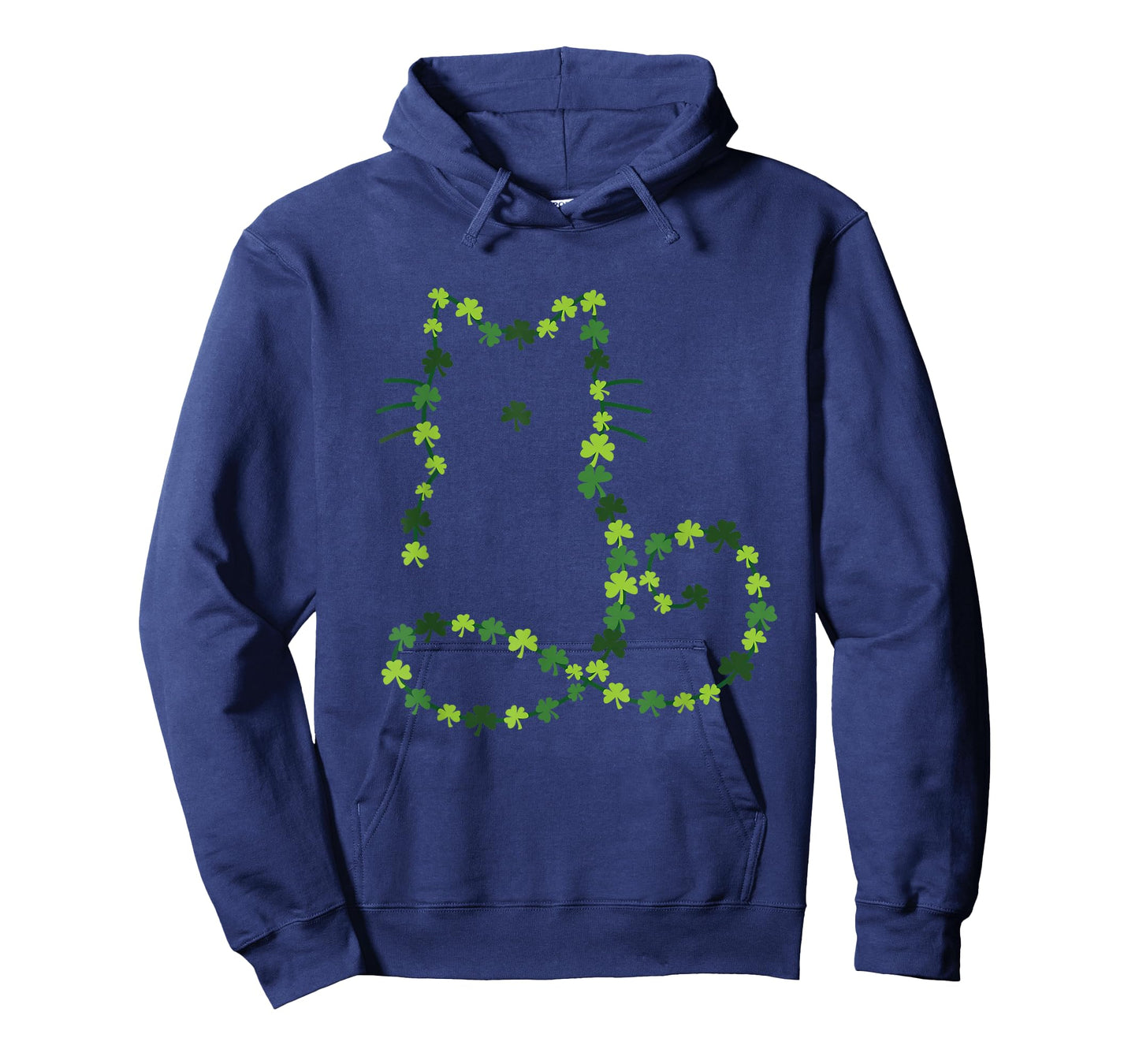 Cat Patrick's Day Luck Shamrocks Retro Funny Cute Kitten Pet T-Shirt
