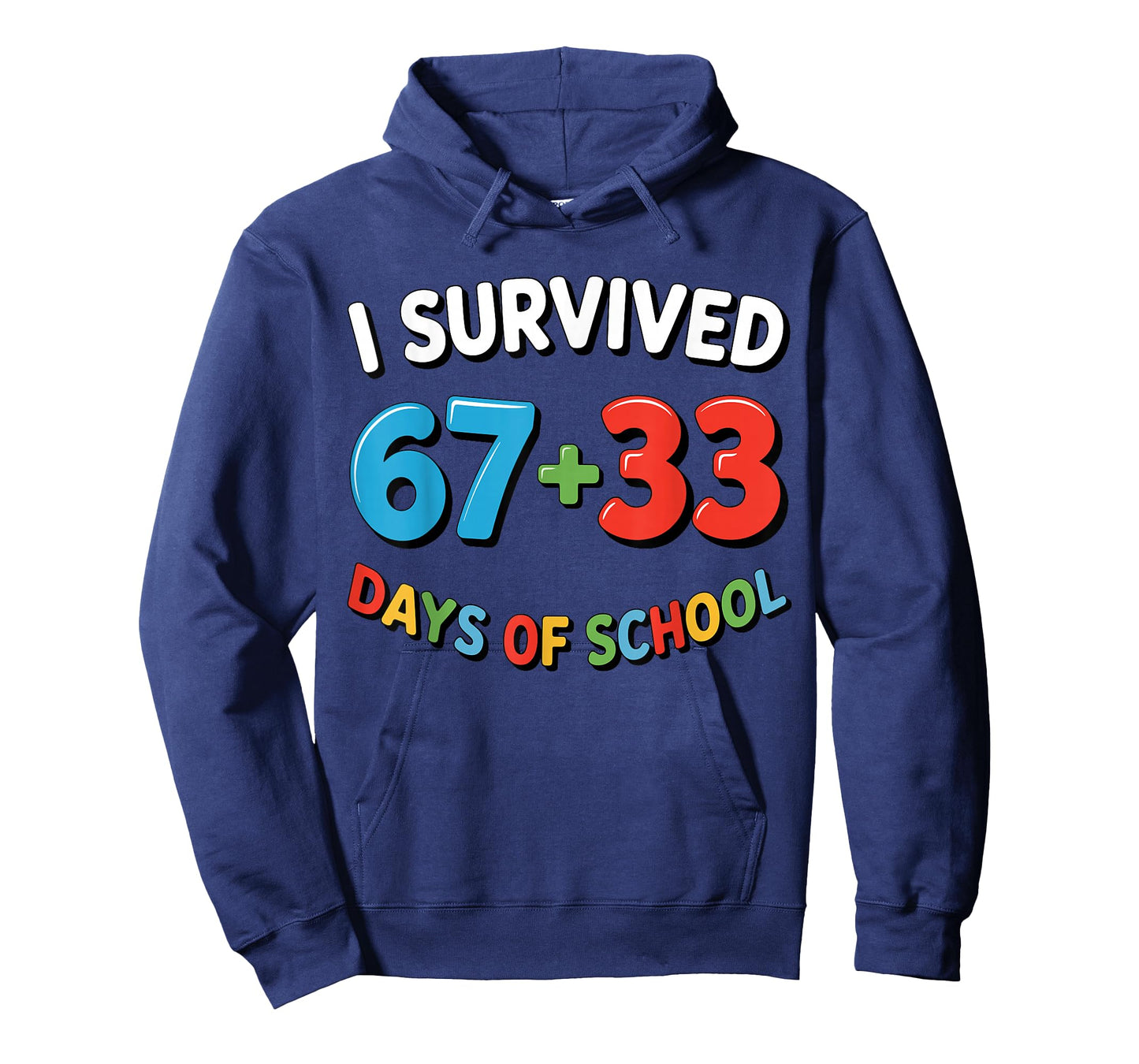 I Survived 67 + 33 Days of School 100th Day Teacher Student T-Shirt