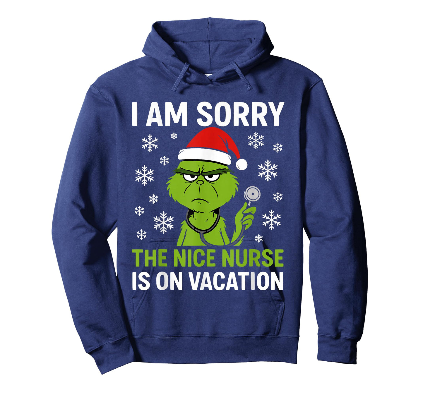 Funny Christmas Nurses Sorry The Nice Nurse is On Vacation T-Shirt