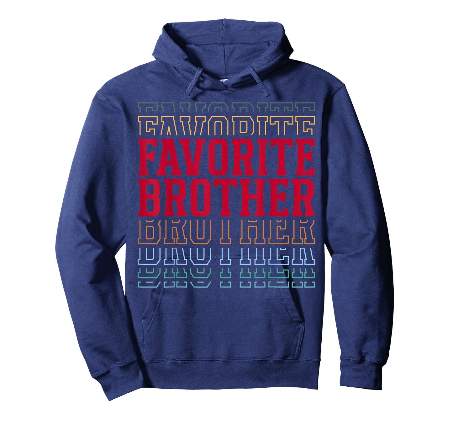 Favorite Brother Funny Athletic Lettering Siblings Brother T-Shirt