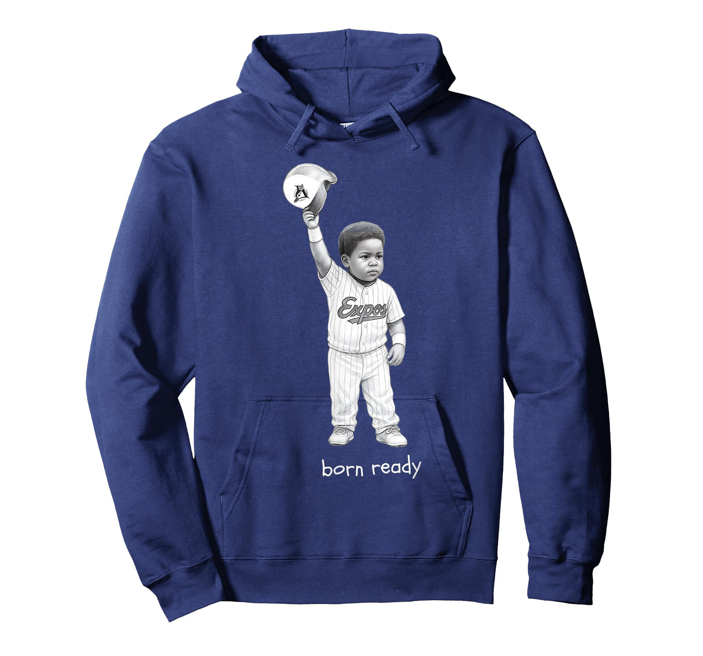 Born Ready Little Slugger Retro Baseball T-Shirt