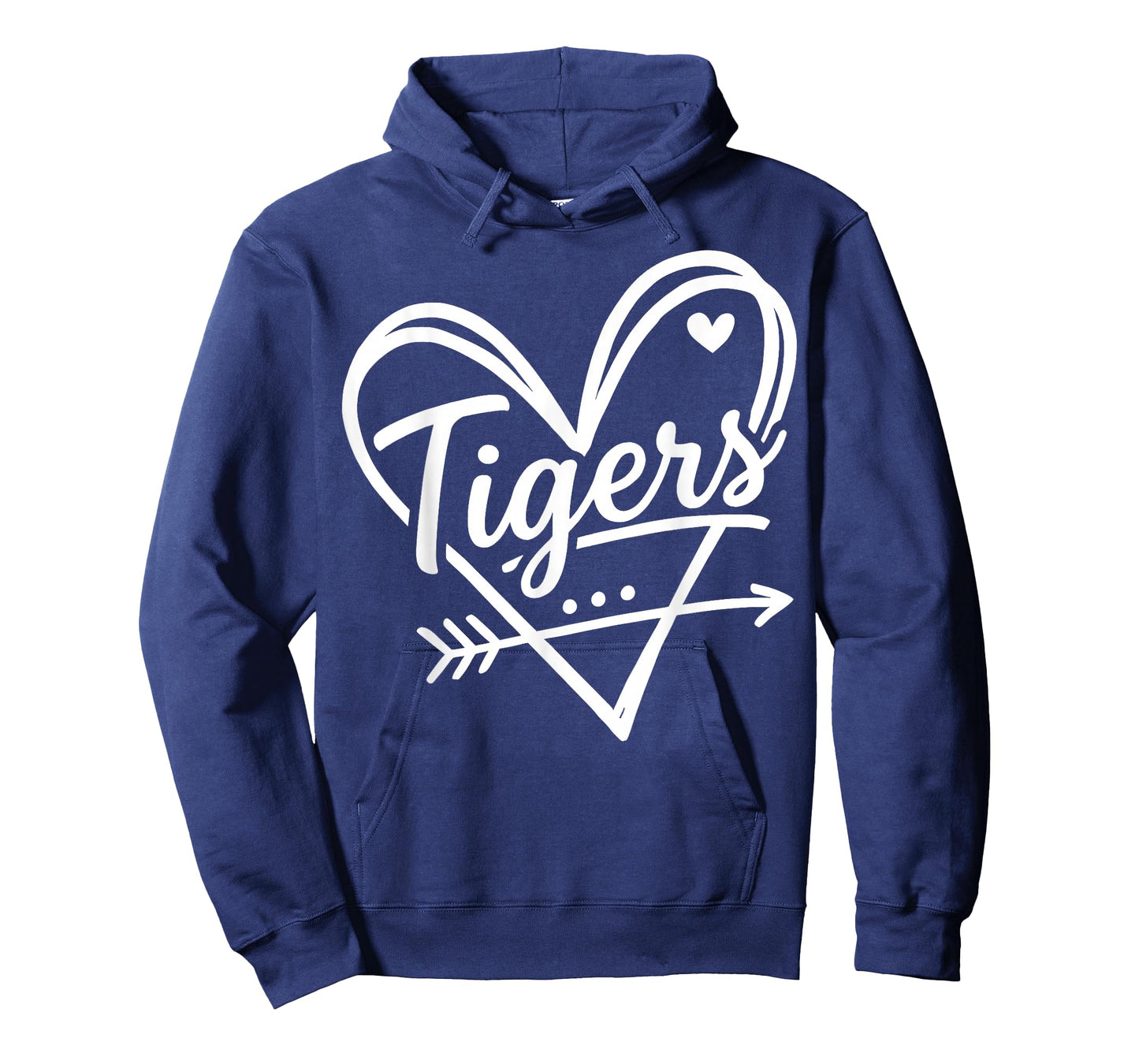 Retro Tigers Heart Cute Name Graphic Gift for Men Women Kids T-Shirt